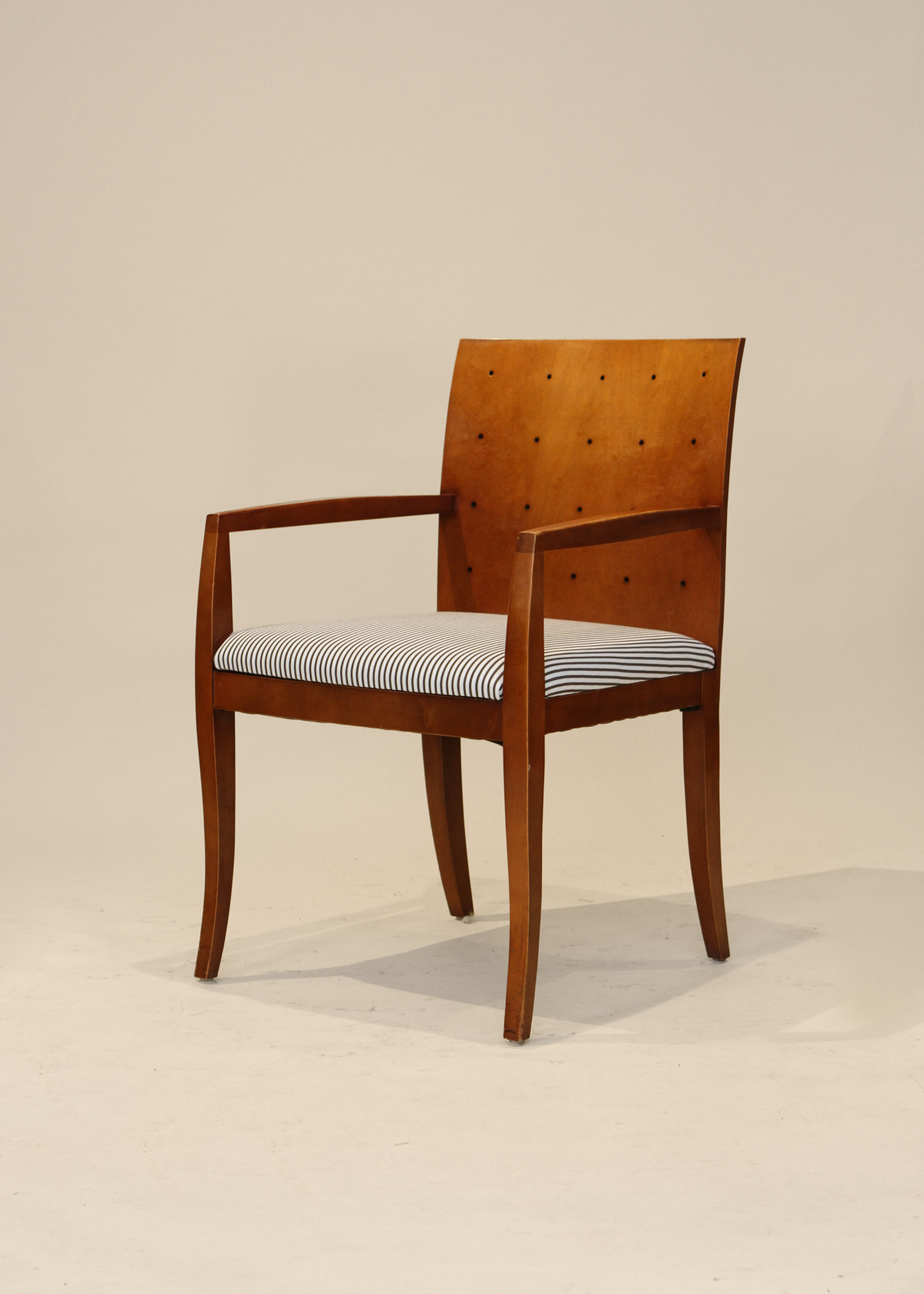 (4) Striped Armchairs