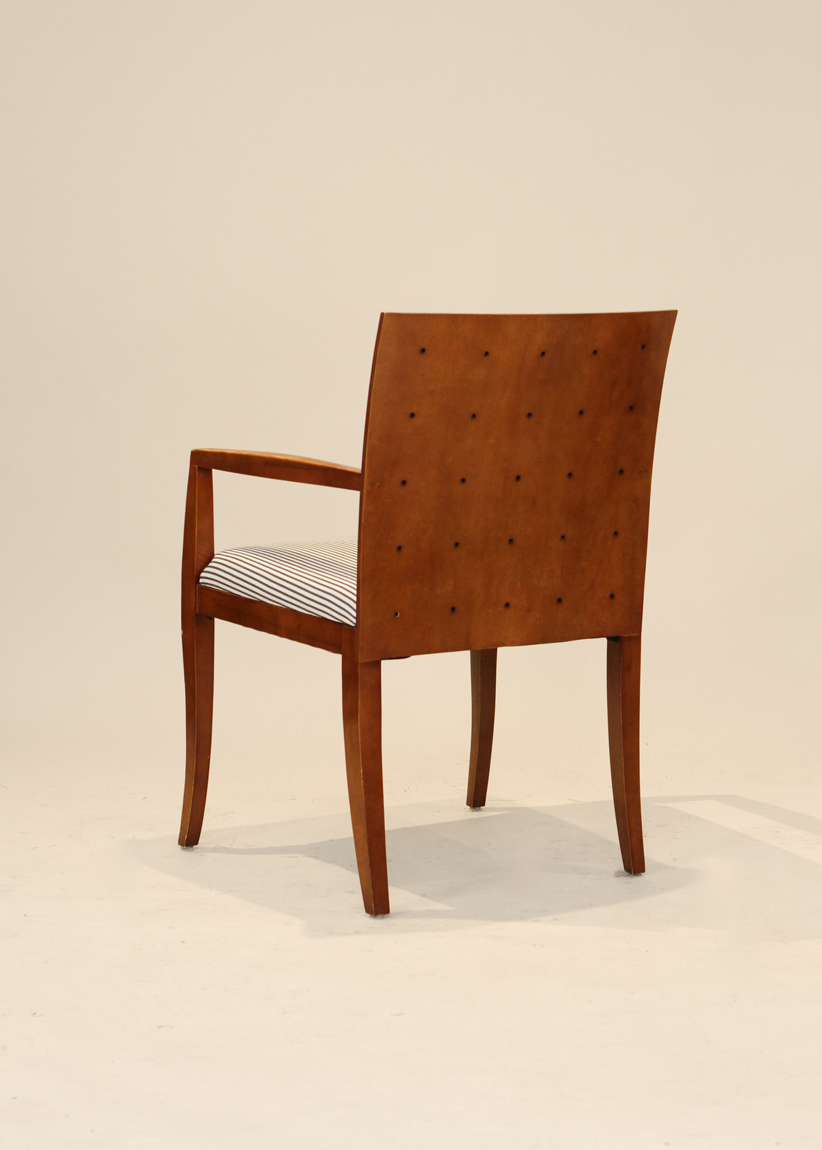 (4) Striped Armchairs