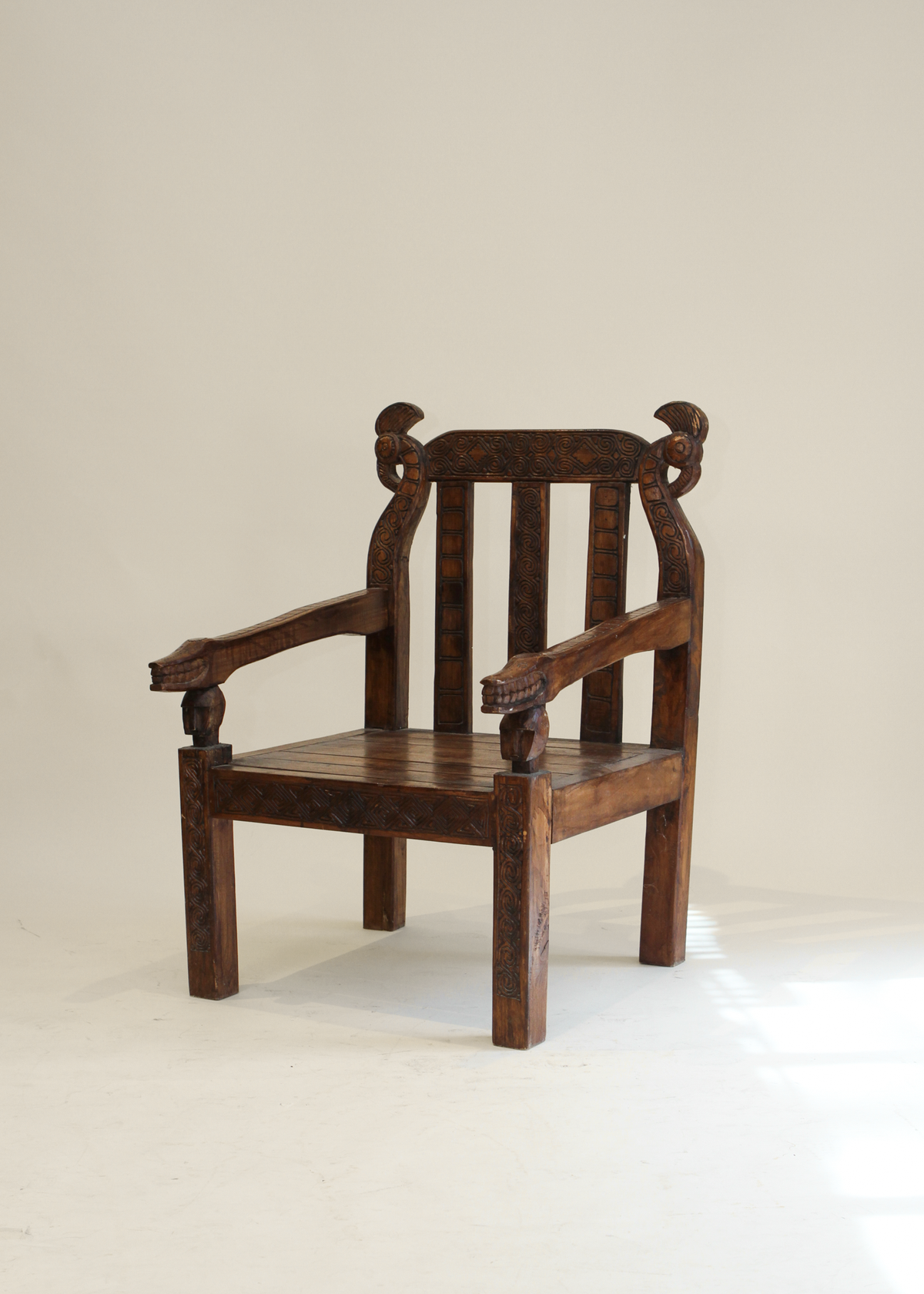Hand Carved Lounge Chair