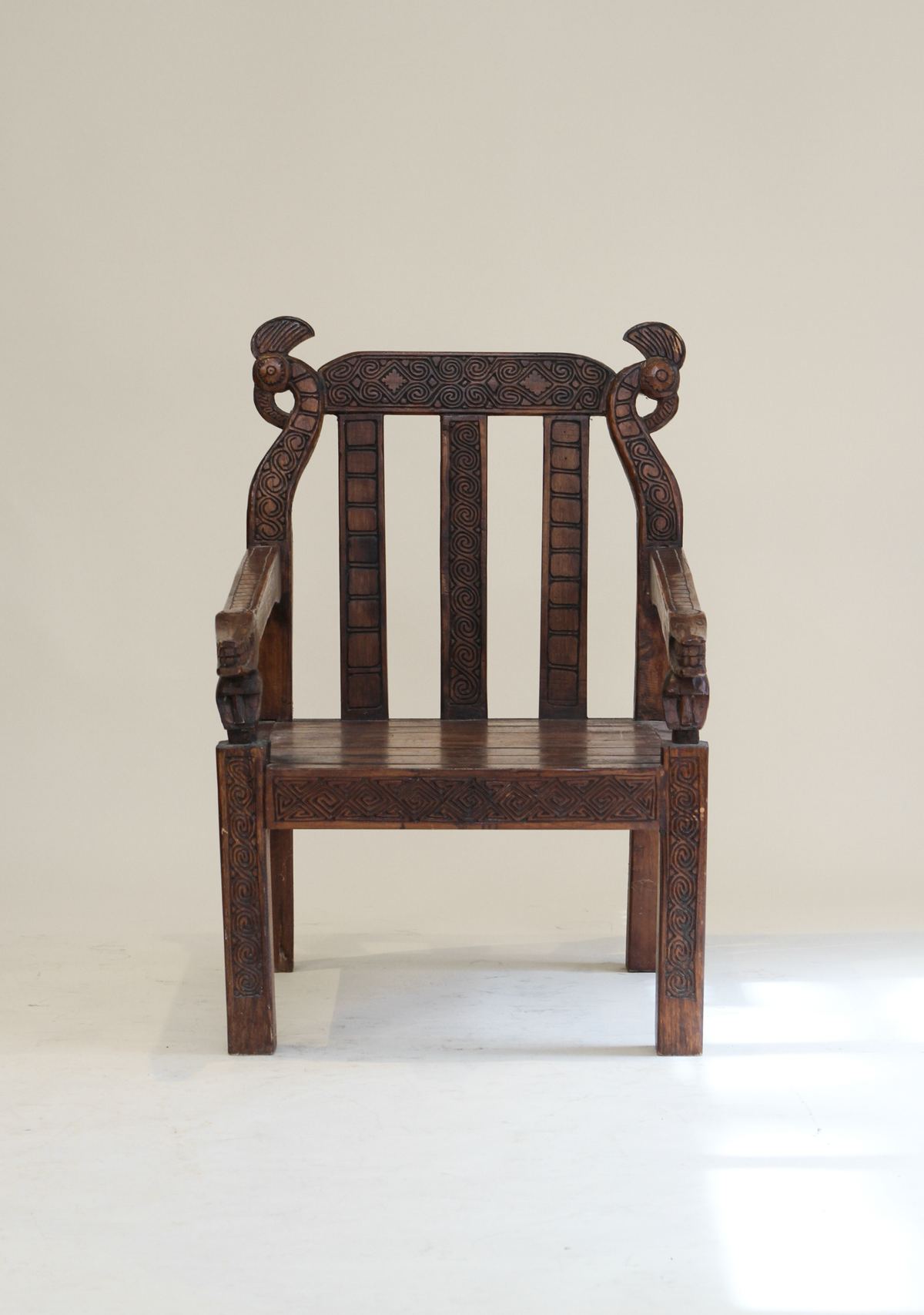 Hand Carved Lounge Chair
