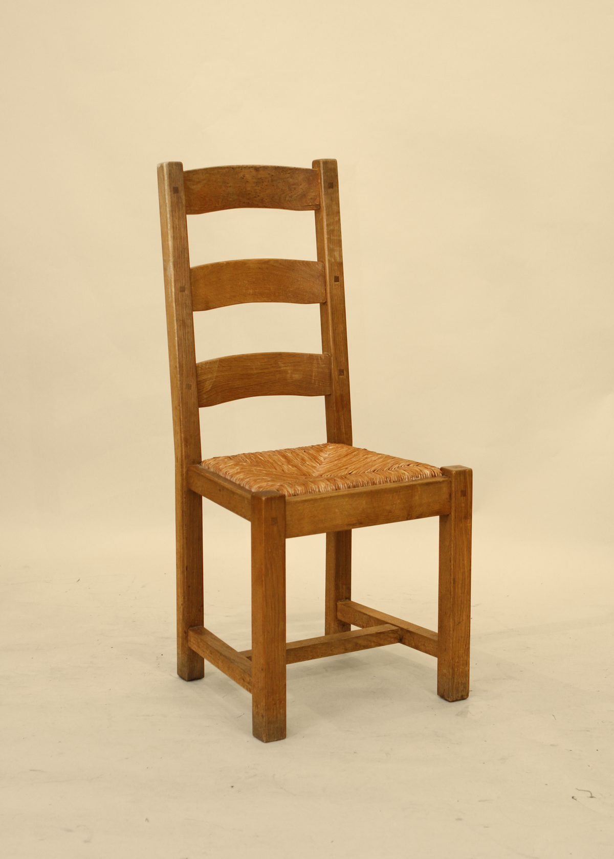 (4) Oak Ladderback dining chairs