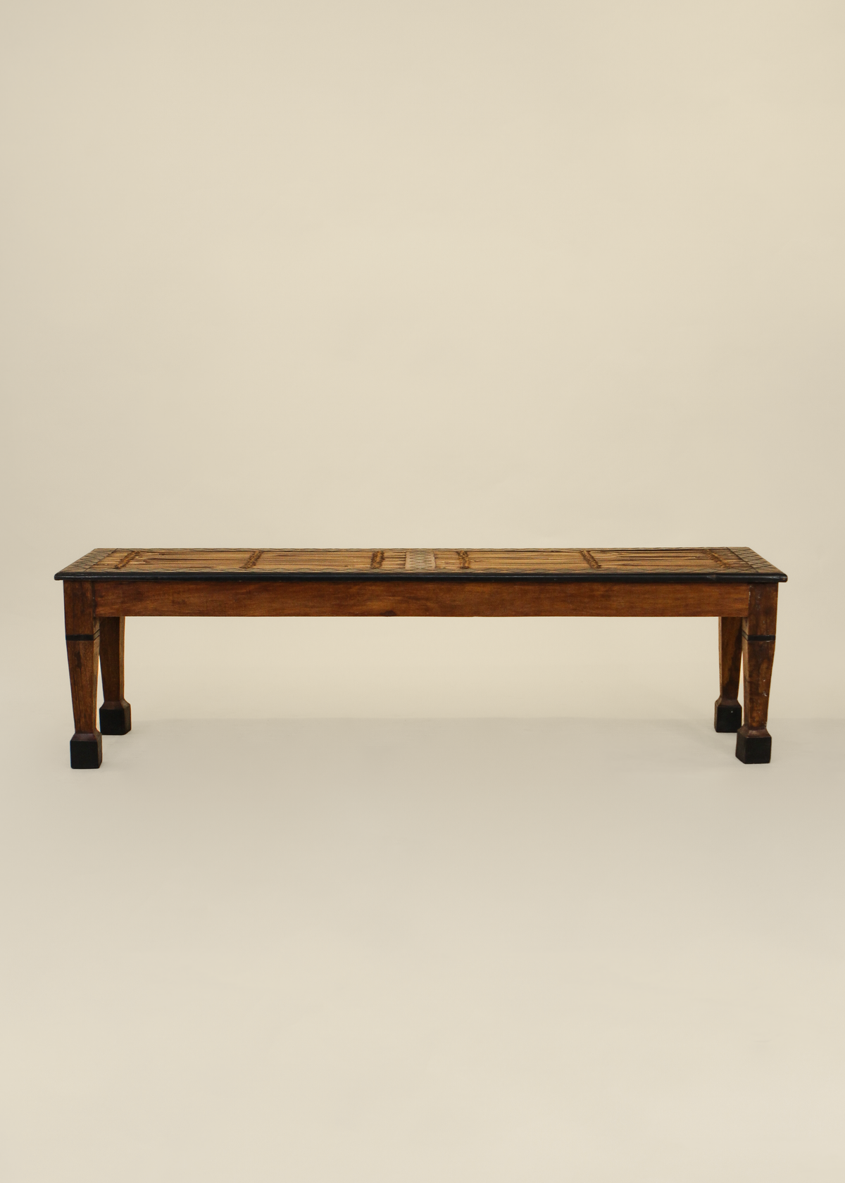Bamboo and Wood Bench