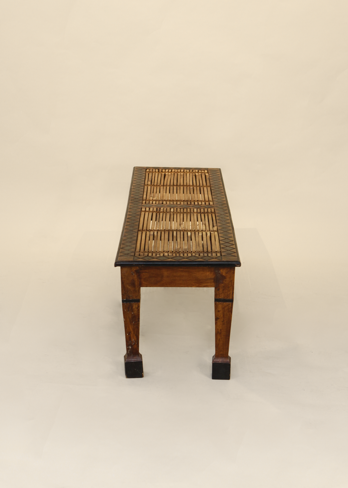 Bamboo and Wood Bench