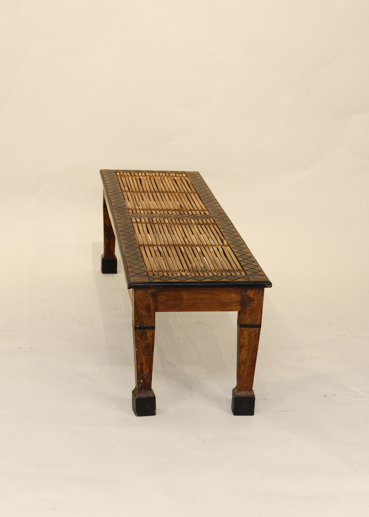 Bamboo and Wood Bench
