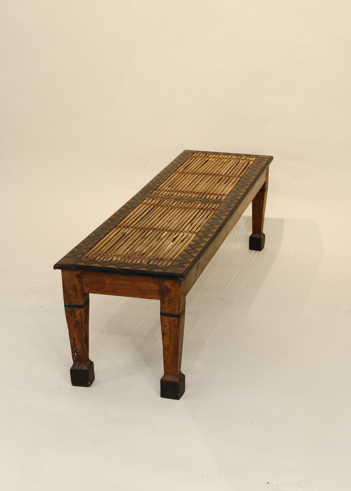 Bamboo and Wood Bench