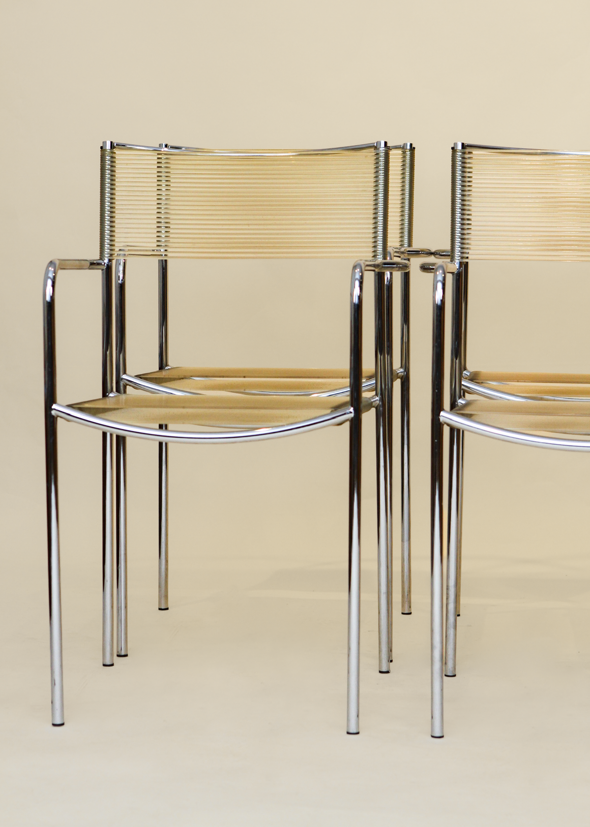 (6) Spaghetti Armchairs