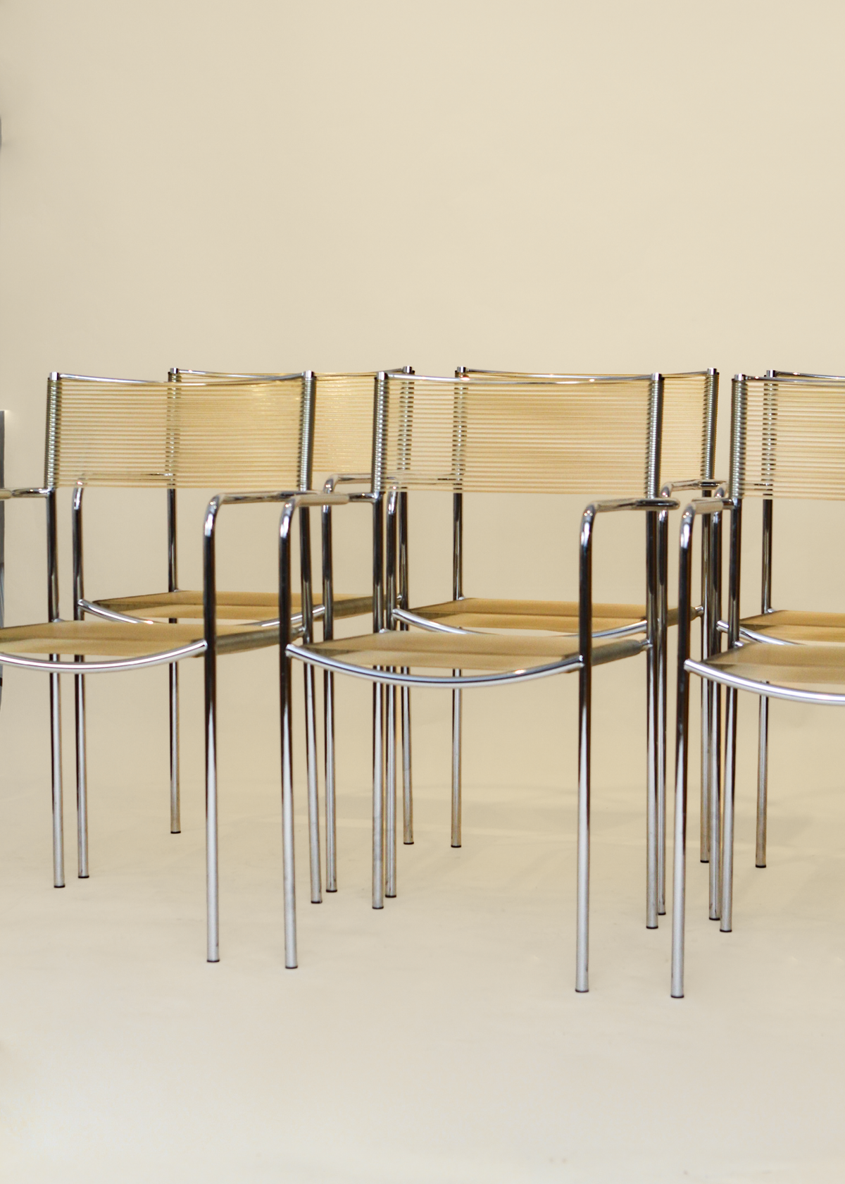 (6) Spaghetti Armchairs