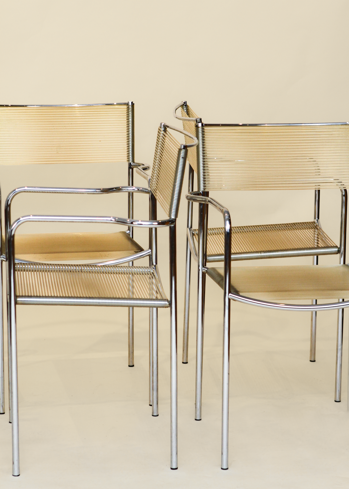 (6) Spaghetti Armchairs