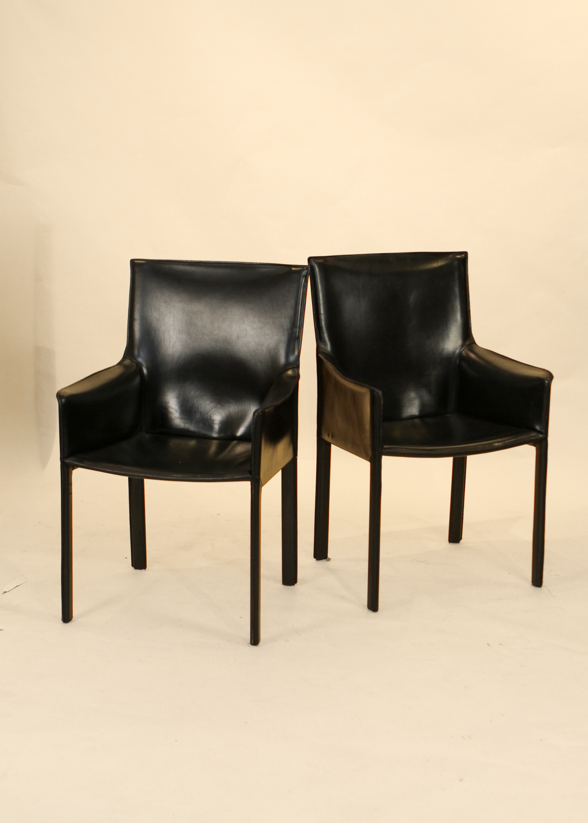 (2) Leather Pasqualina Armchairs