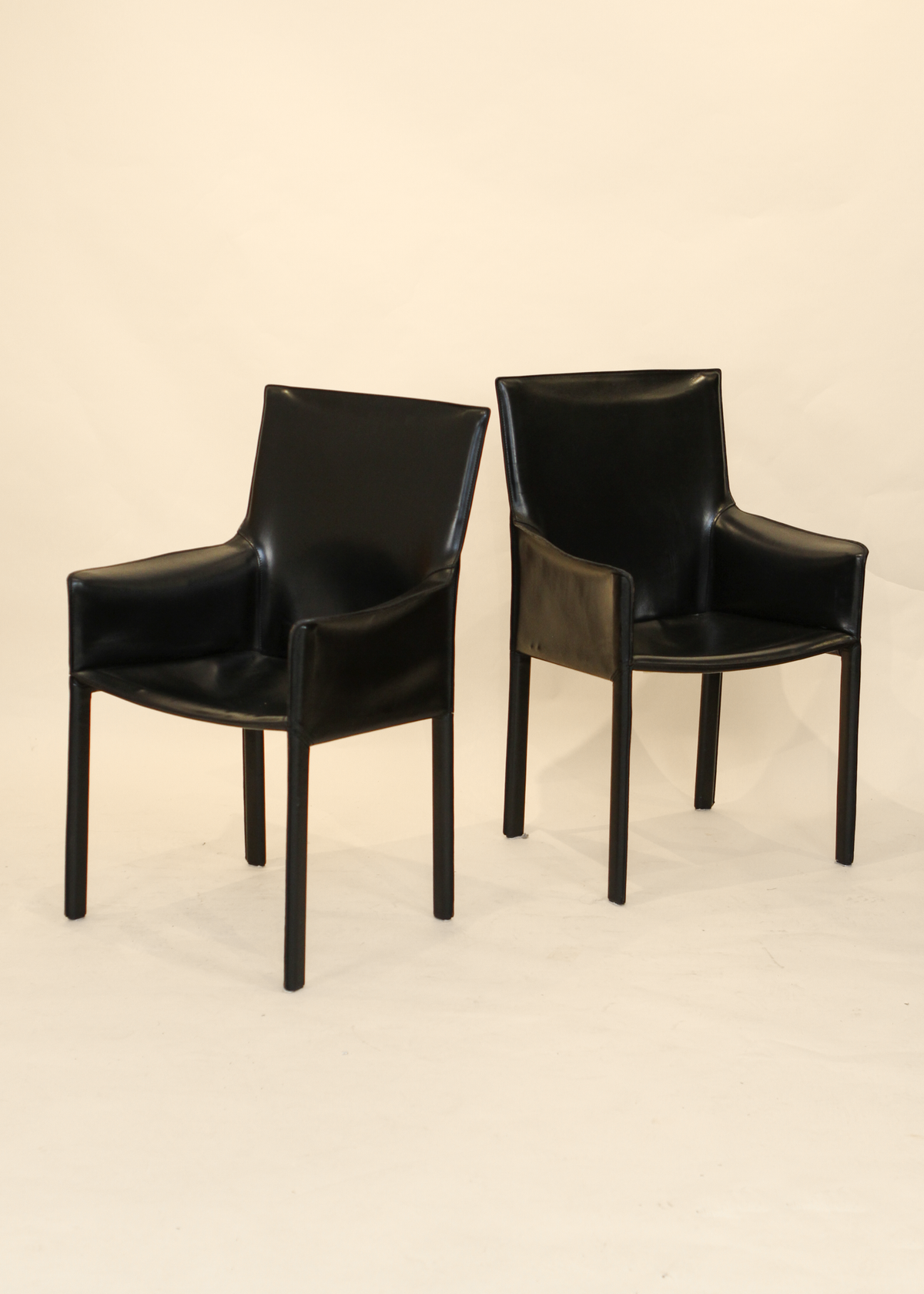 (2) Leather Pasqualina Armchairs