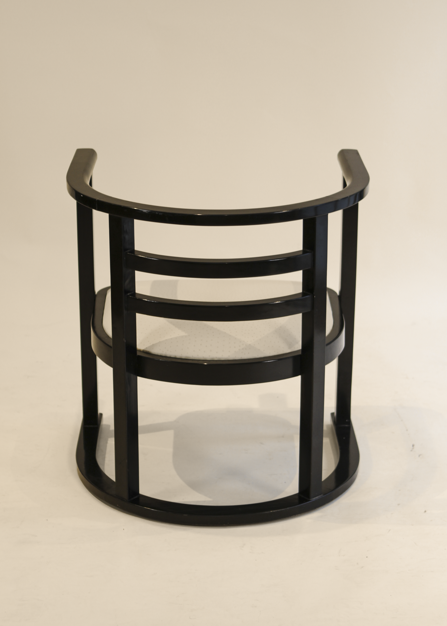 (2) Black Lacquer Armchairs
