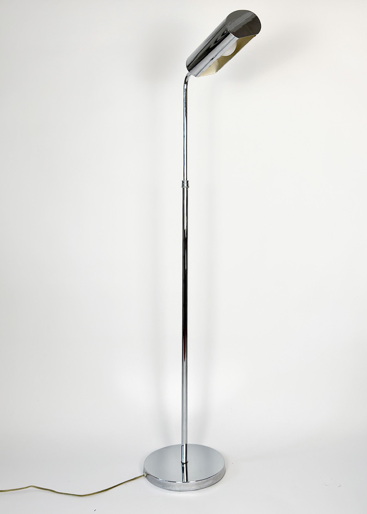 Chrome Adjustable Pharmacy Floor Lamp