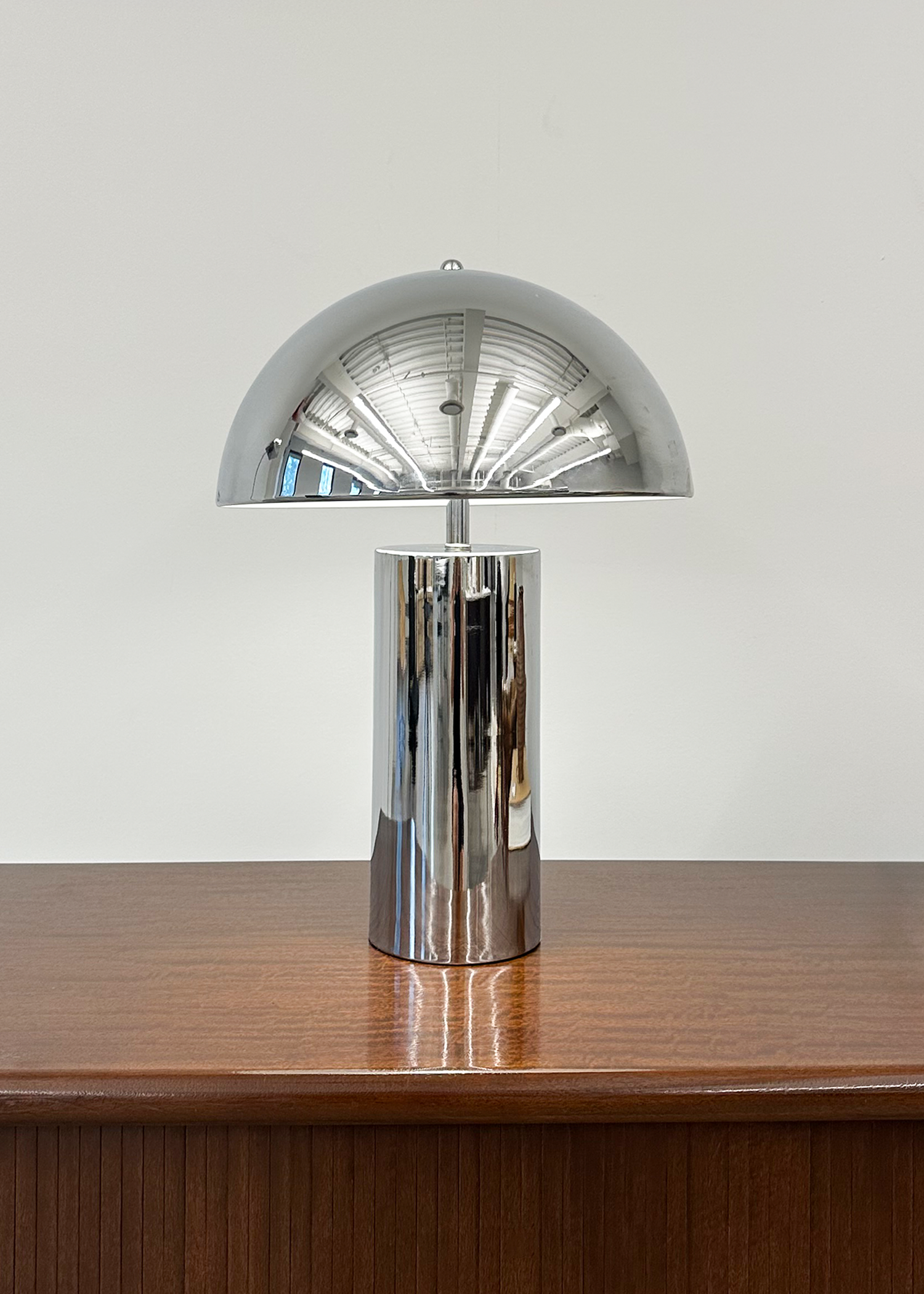 Chrome Mushroom Lamp