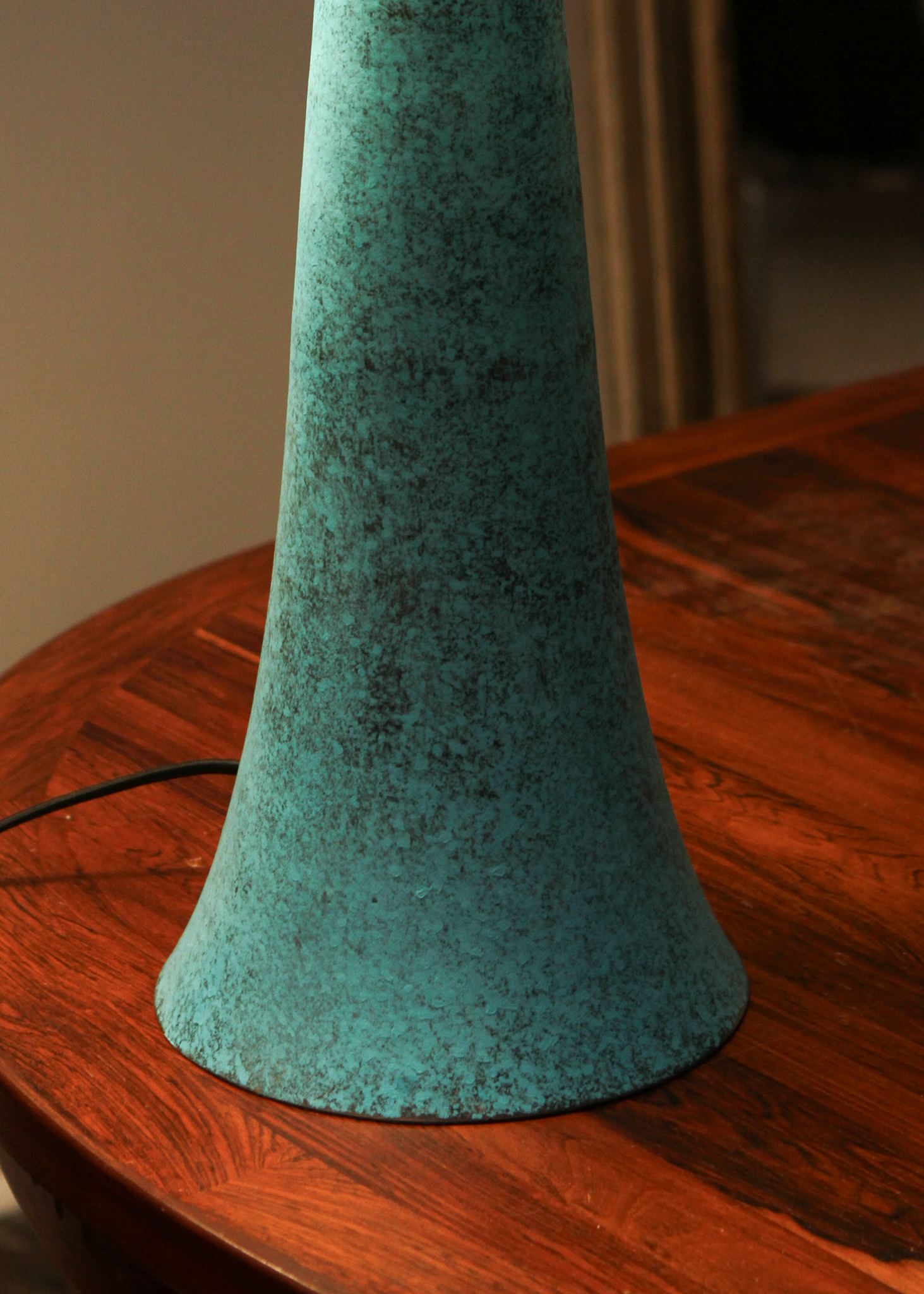 (2) Teal Table Lamp