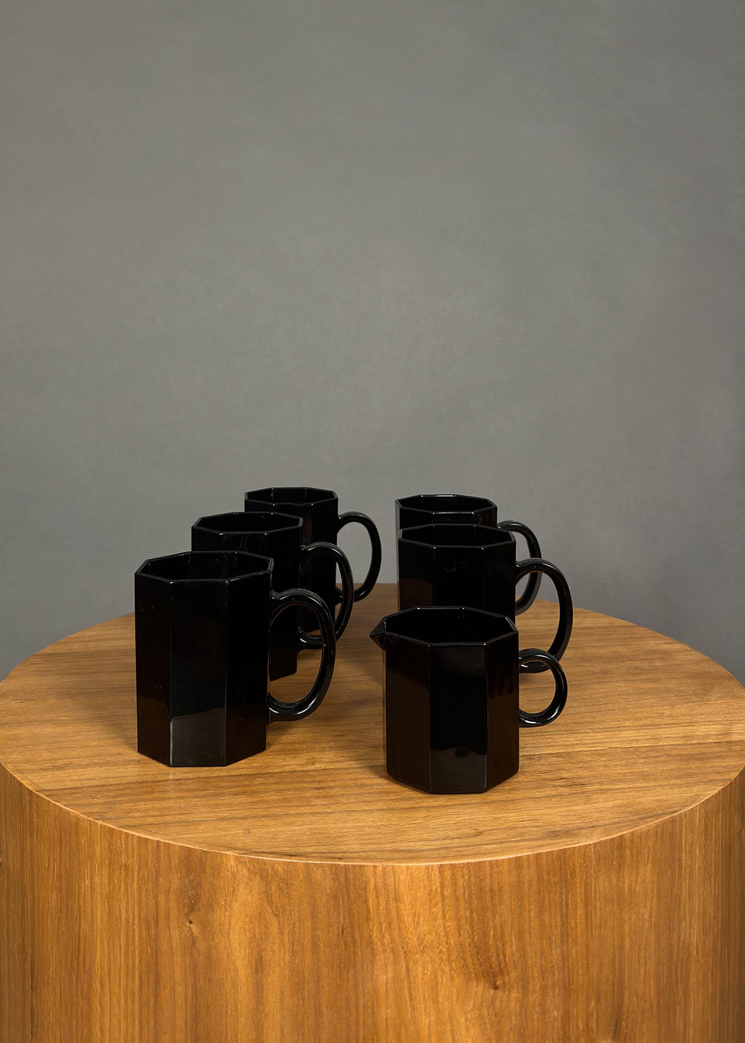 Octagonal Mug Set + Milk Pitcher