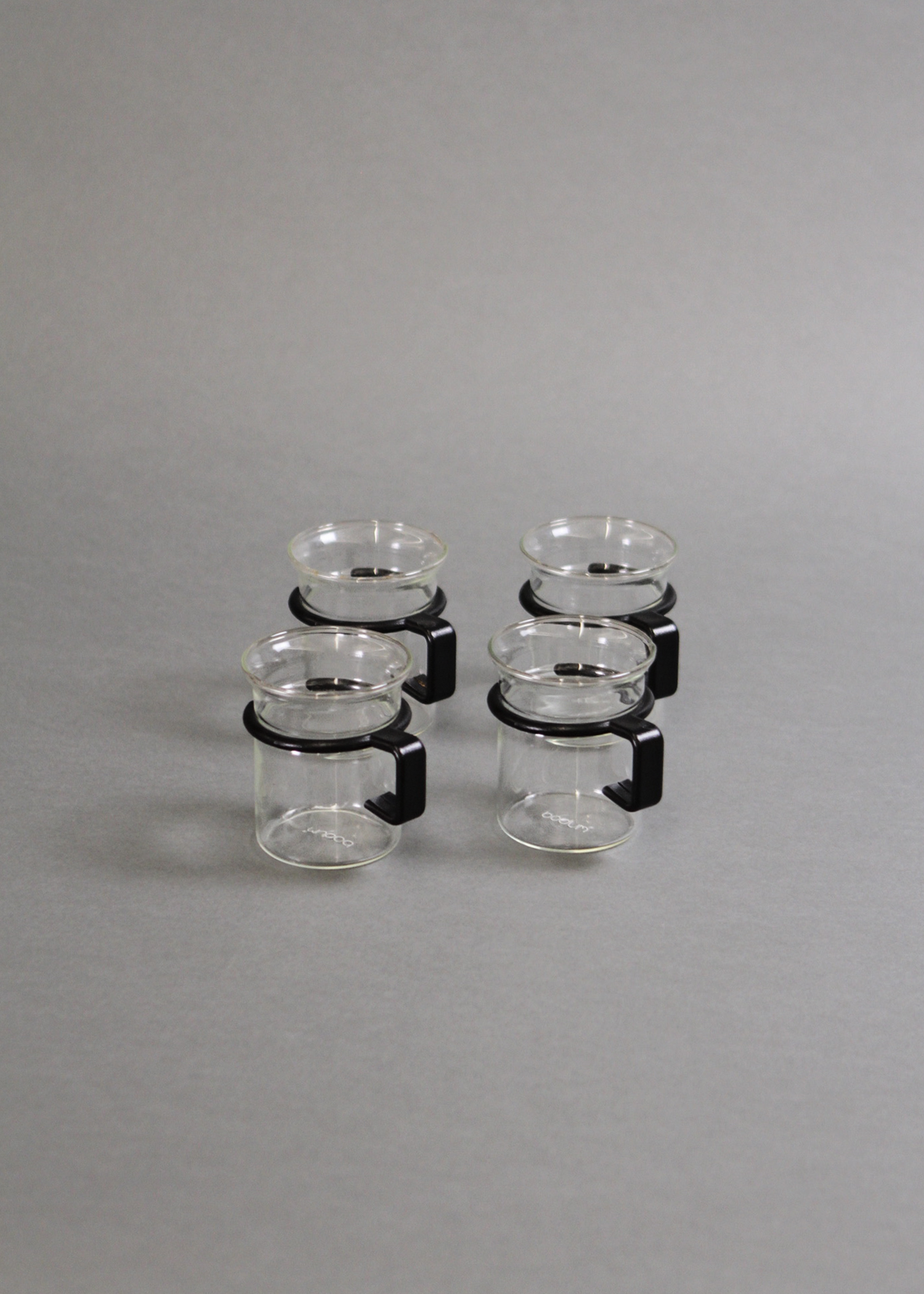 (4) Bistro Glass Mugs