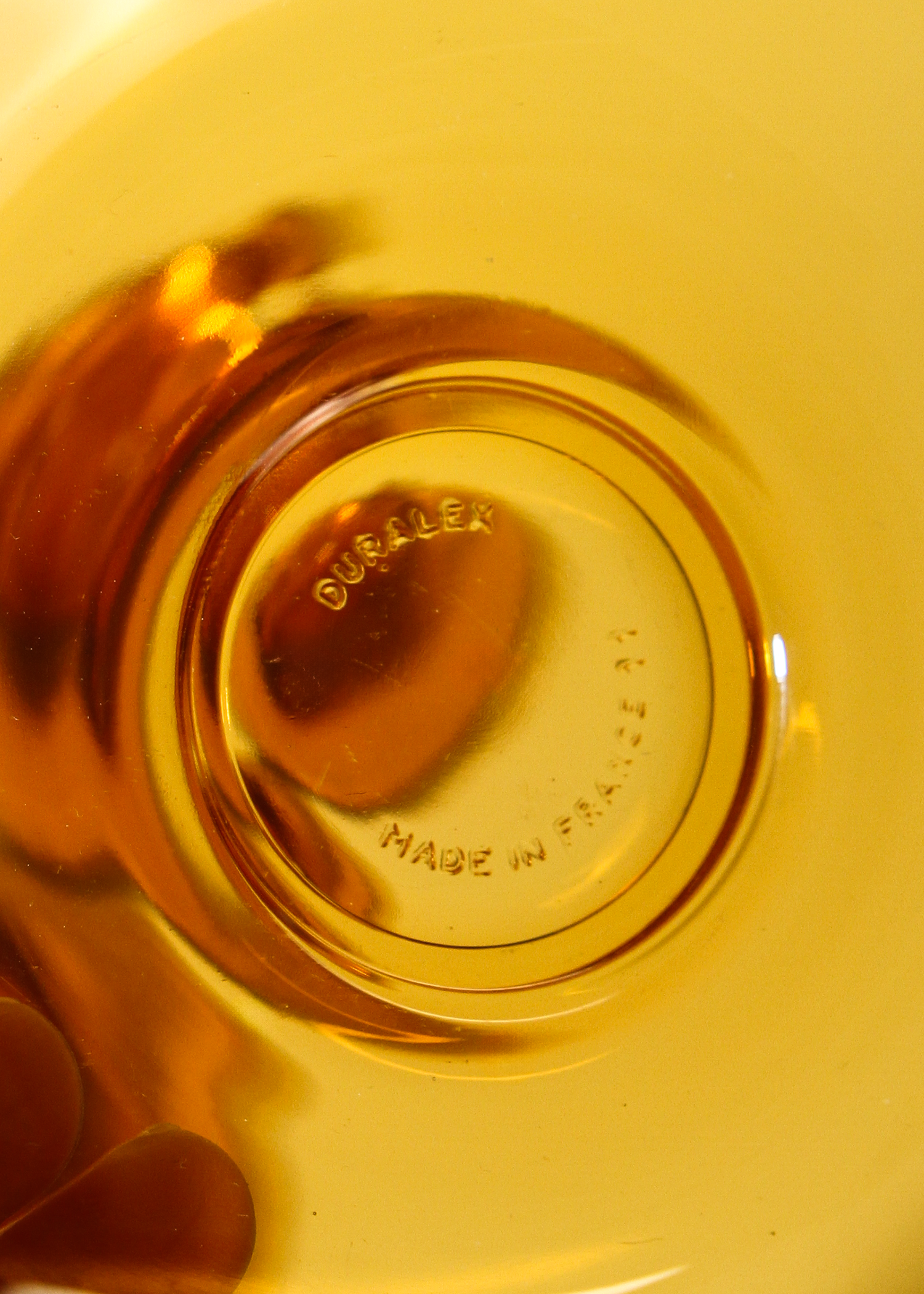 (4) Amber Espresso Cups + Saucers