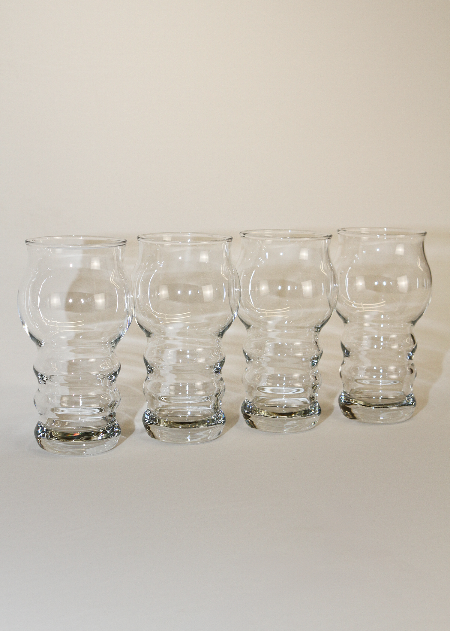 (4) Bubbled Drinking Glasses