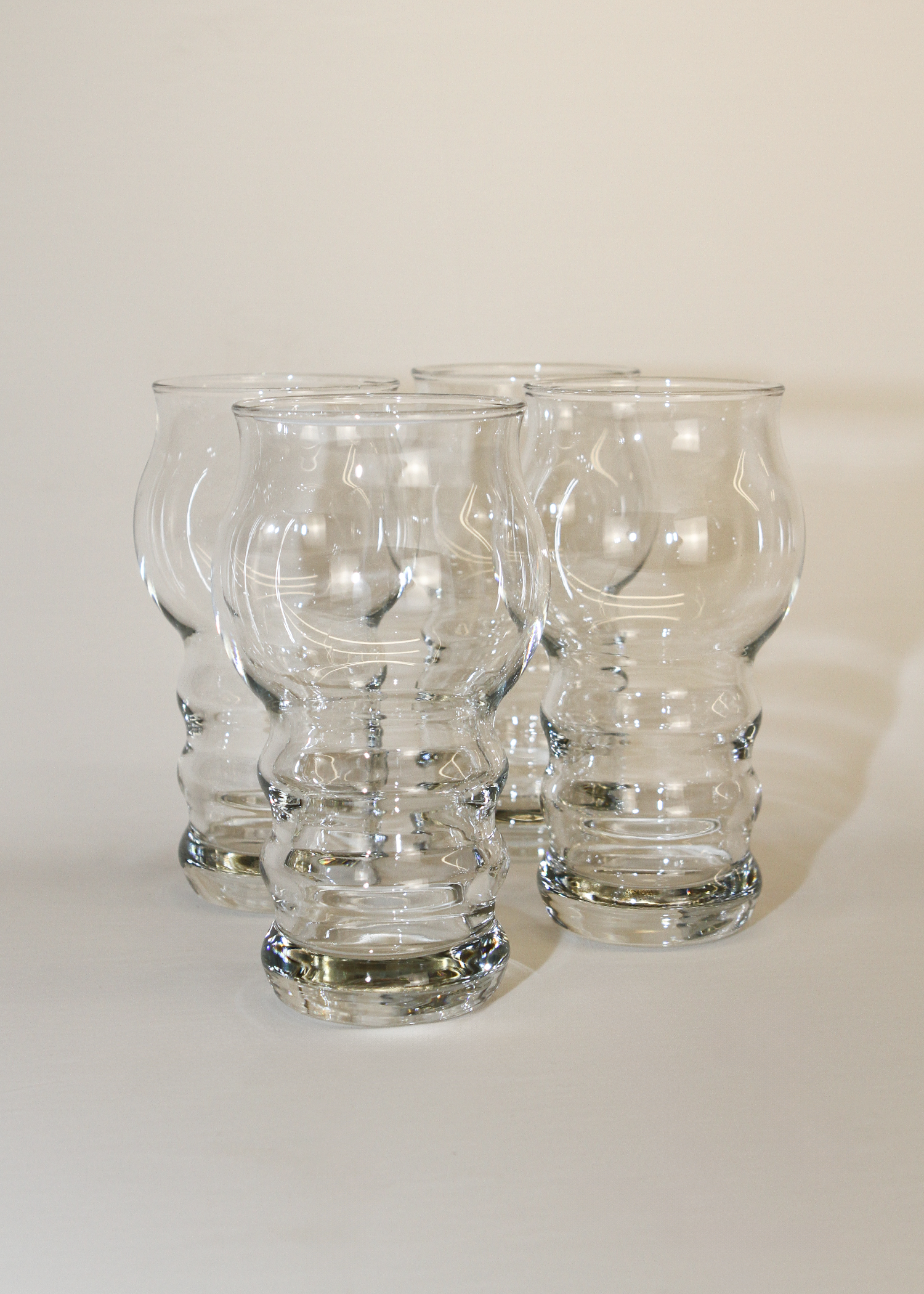 (4) Bubbled Drinking Glasses