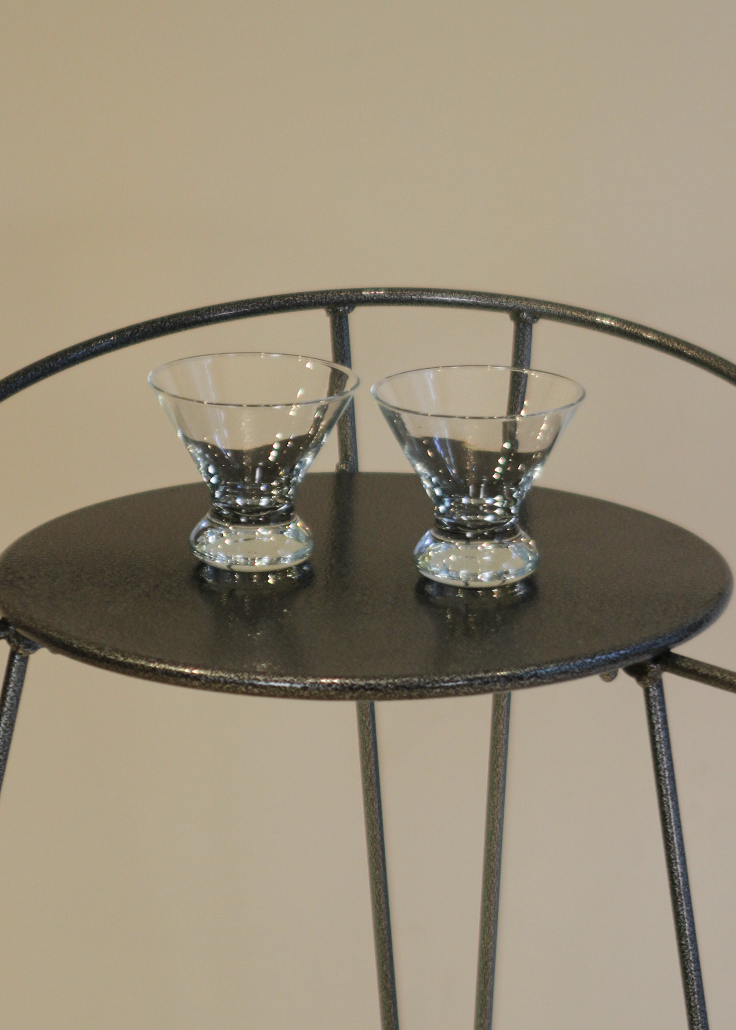 (2) Chunky Martini Glasses