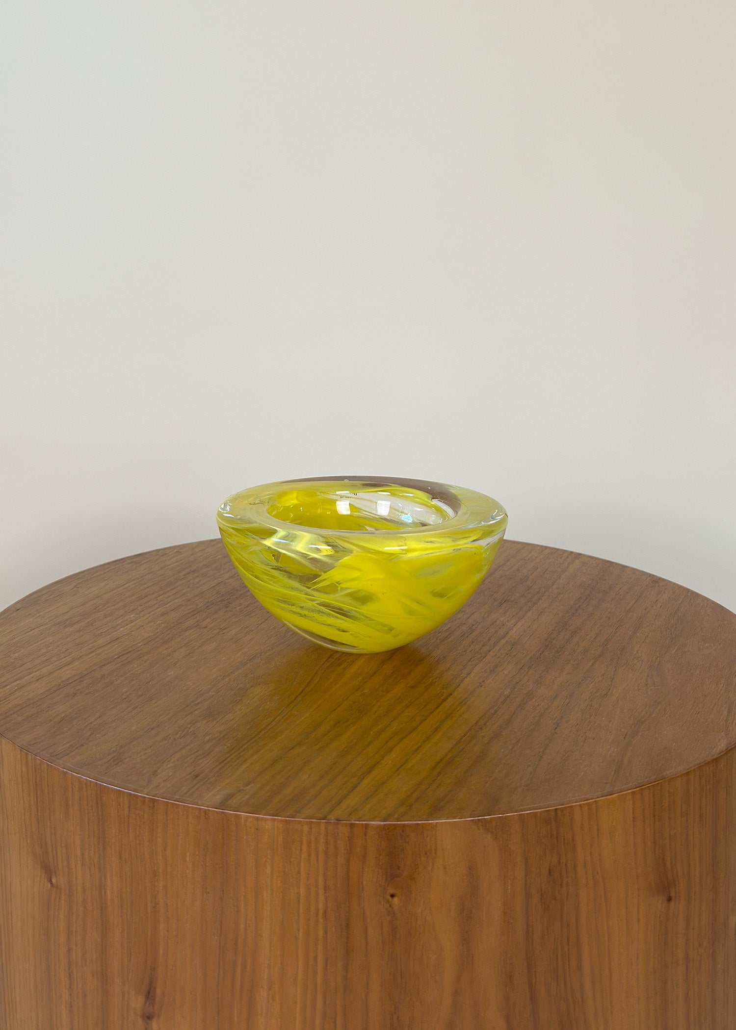 Yellow Murano Glass Bowl