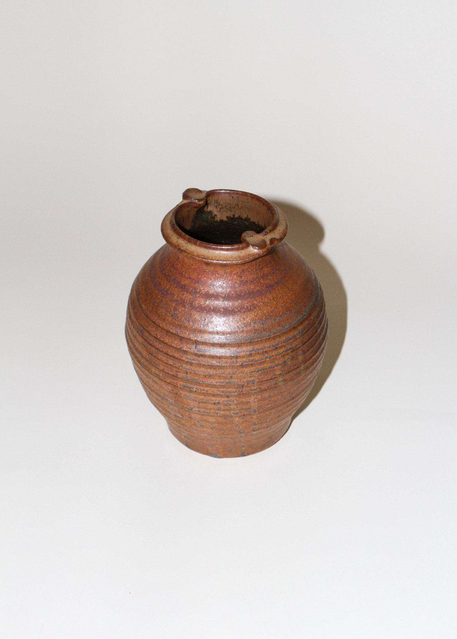 Vintage Brown Ceramic Vase