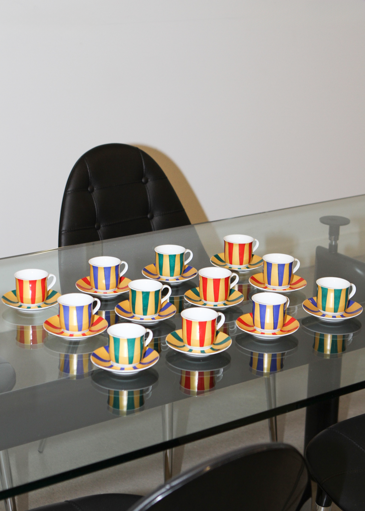 (12) Espresso cup + Saucer set, China