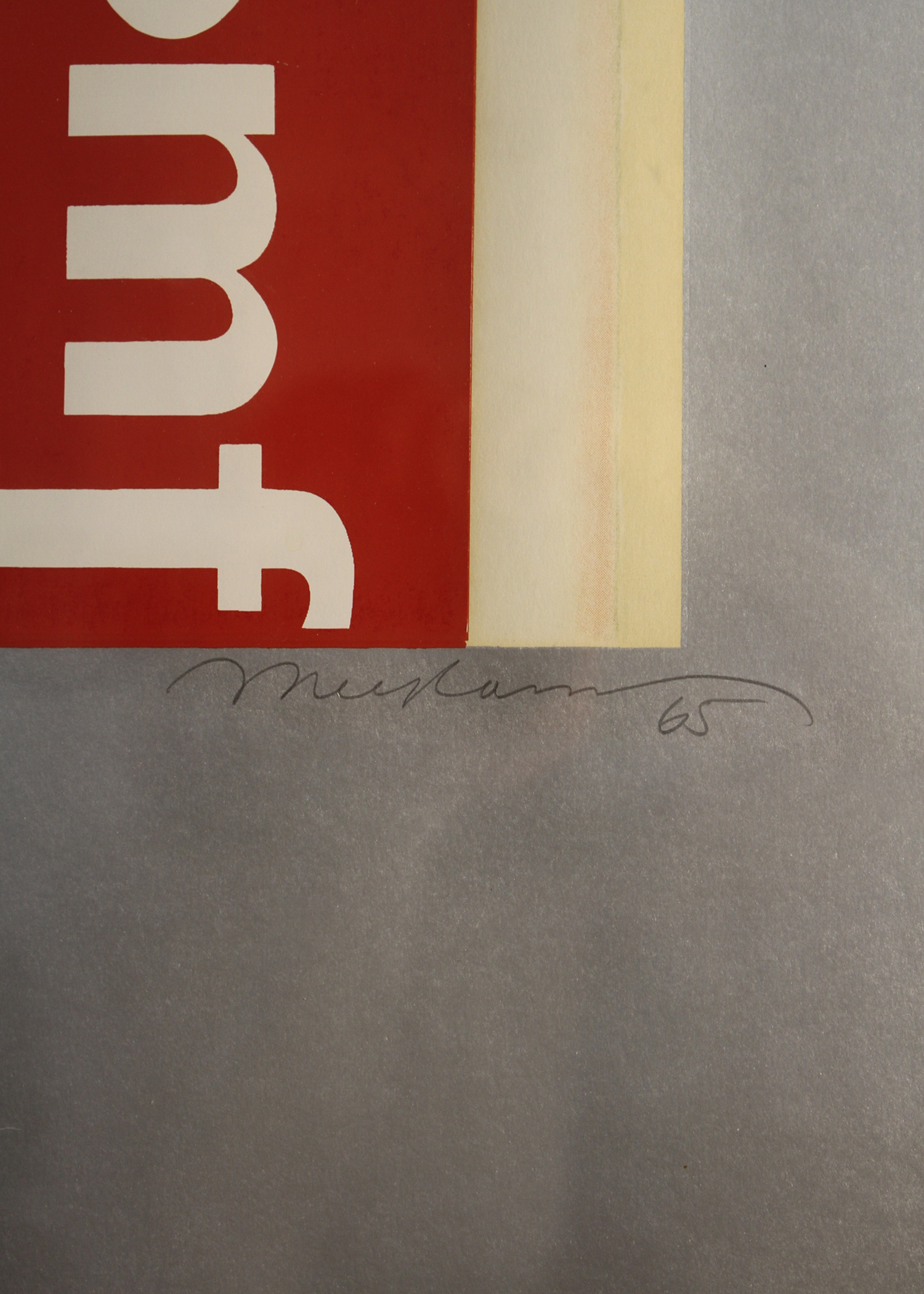 "Miss Comfort Creme" Signed, Dated, Original Screenprint