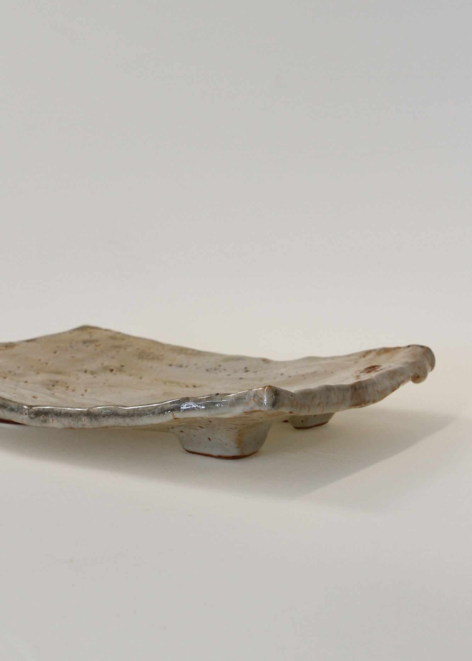 Hagi ware Ceramic Footed Tray