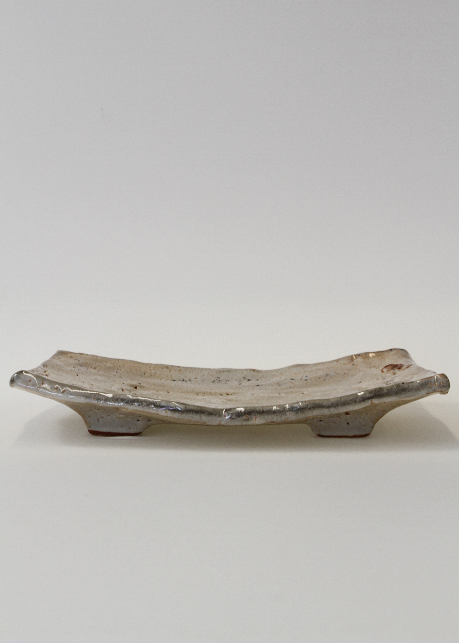 Hagi ware Ceramic Footed Tray