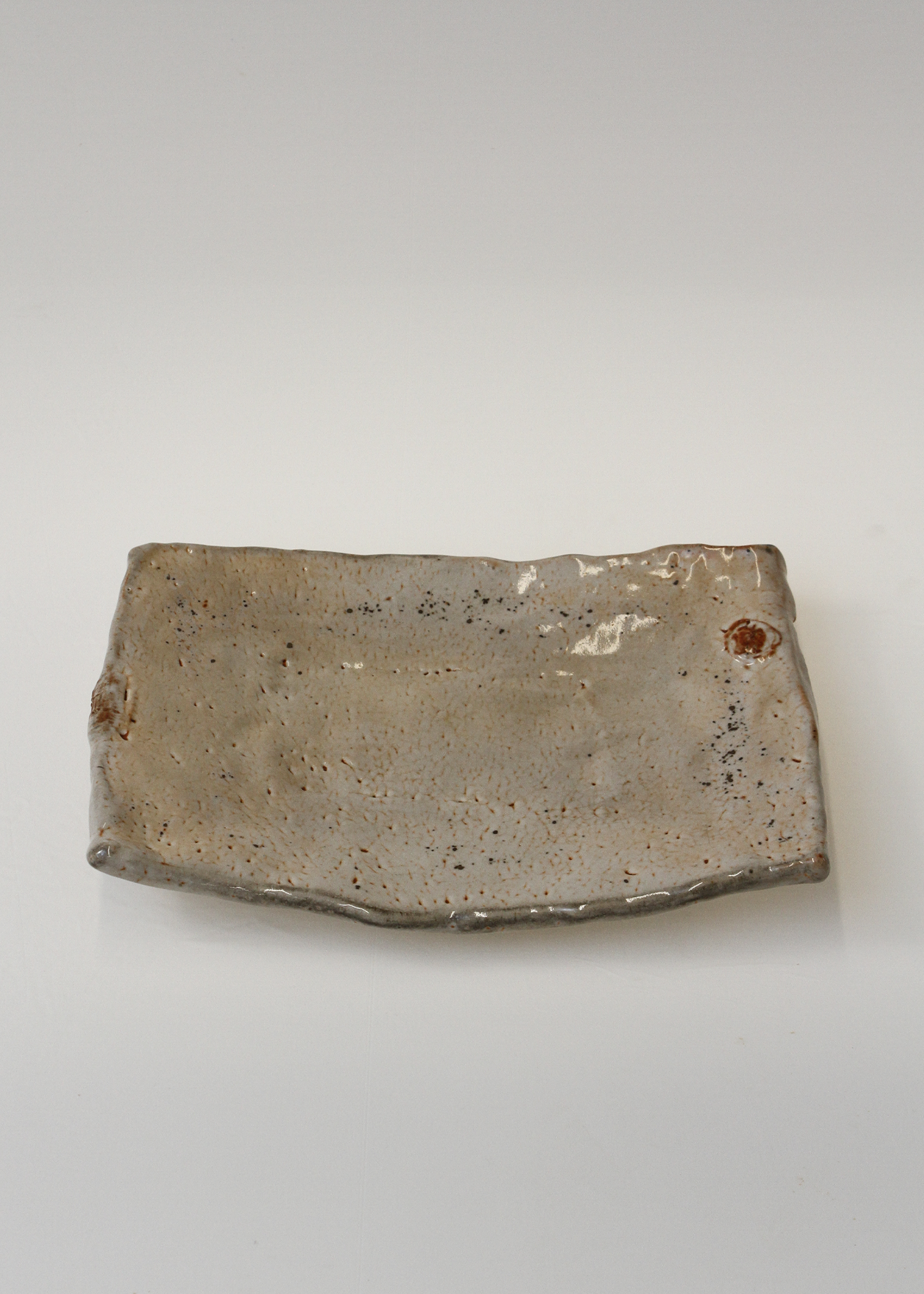 Hagi ware Ceramic Footed Tray