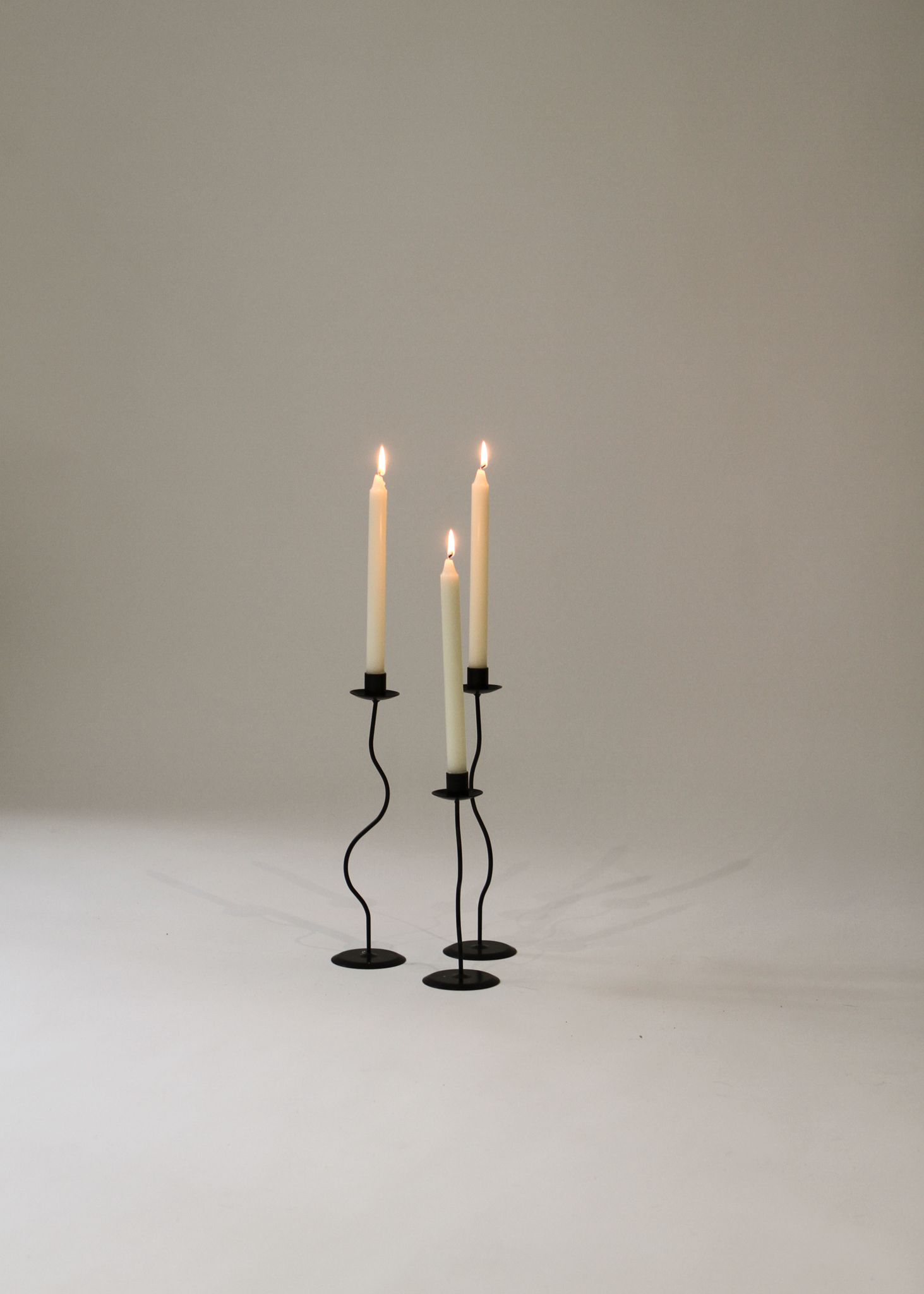 (3) Taper Candle Holders