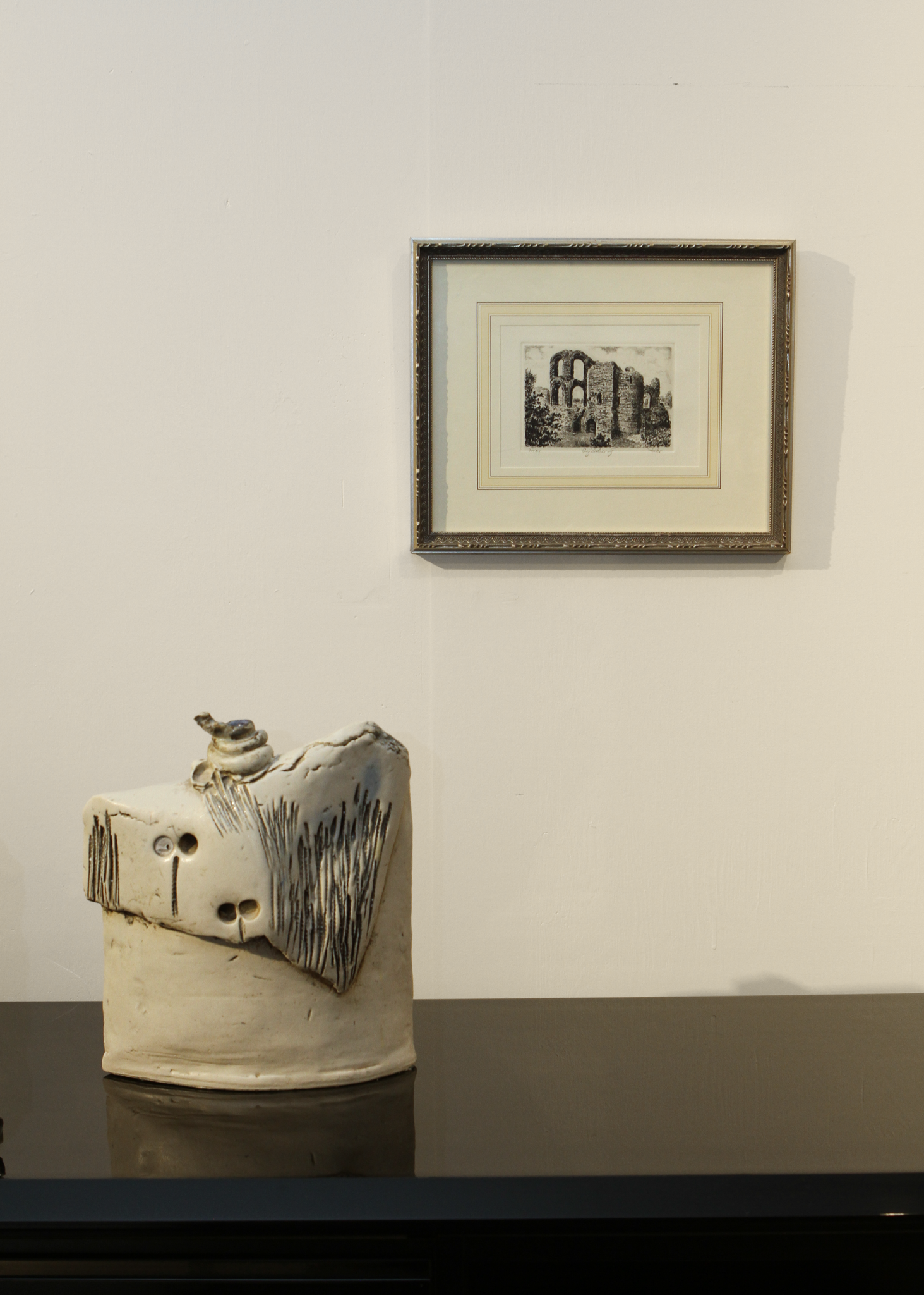 Framed Etching of Kaiserthermen