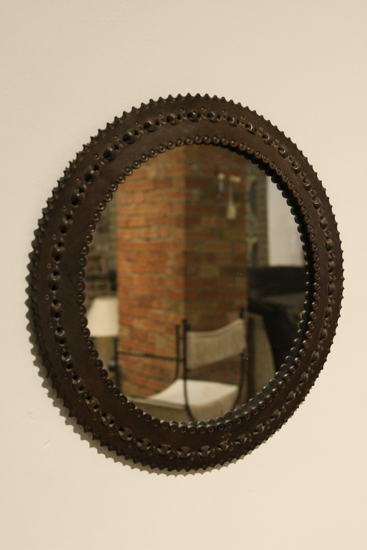 Leather Wall Mirror
