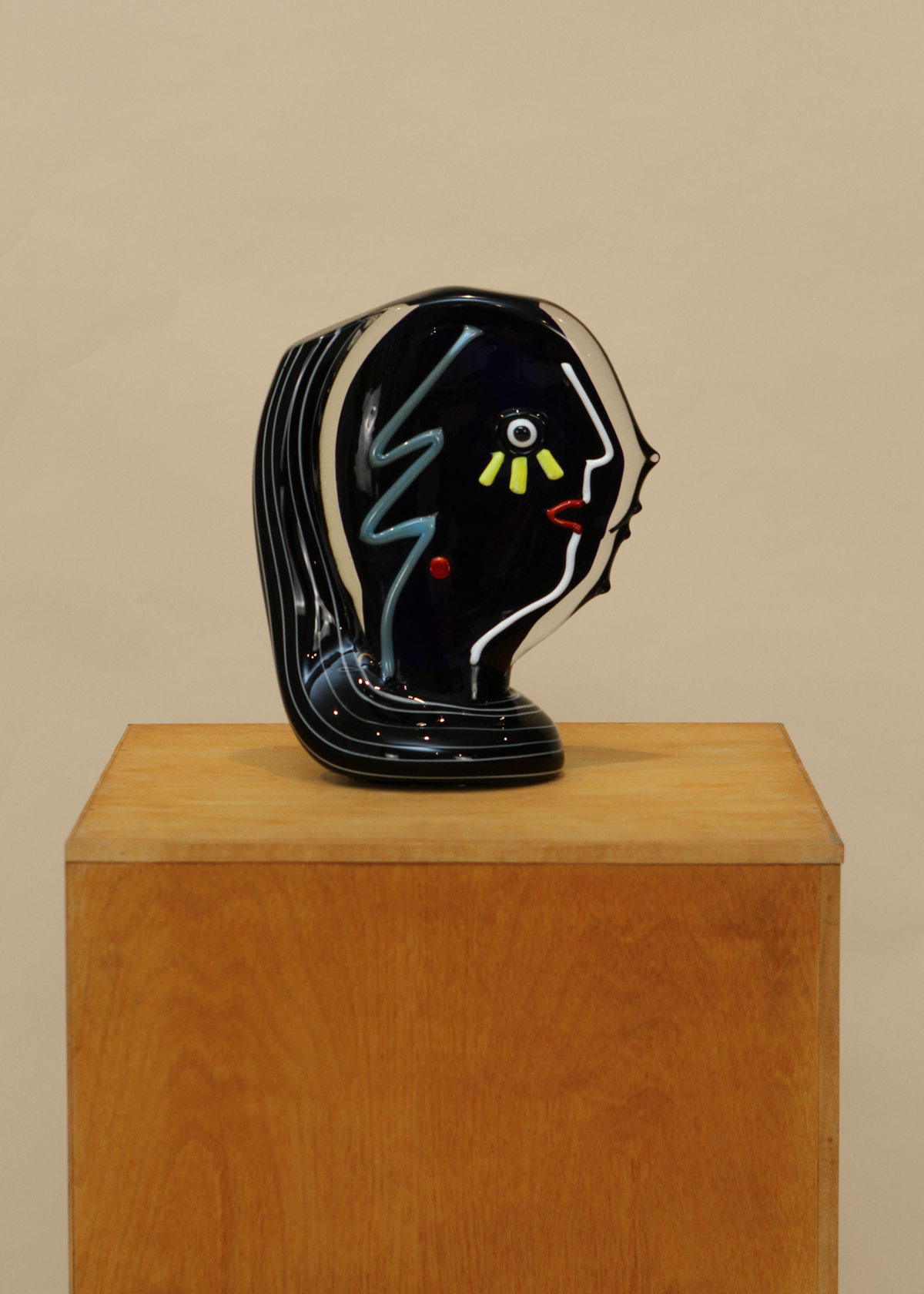 "Homage to Picasso" Murano Glass Bust