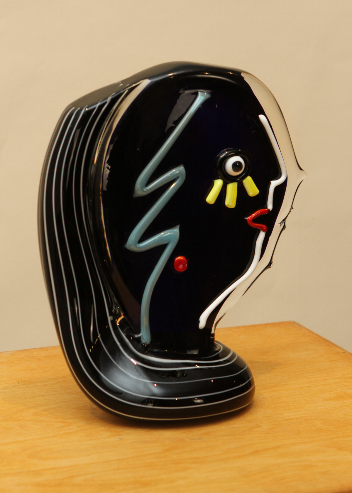 "Homage to Picasso" Murano Glass Bust