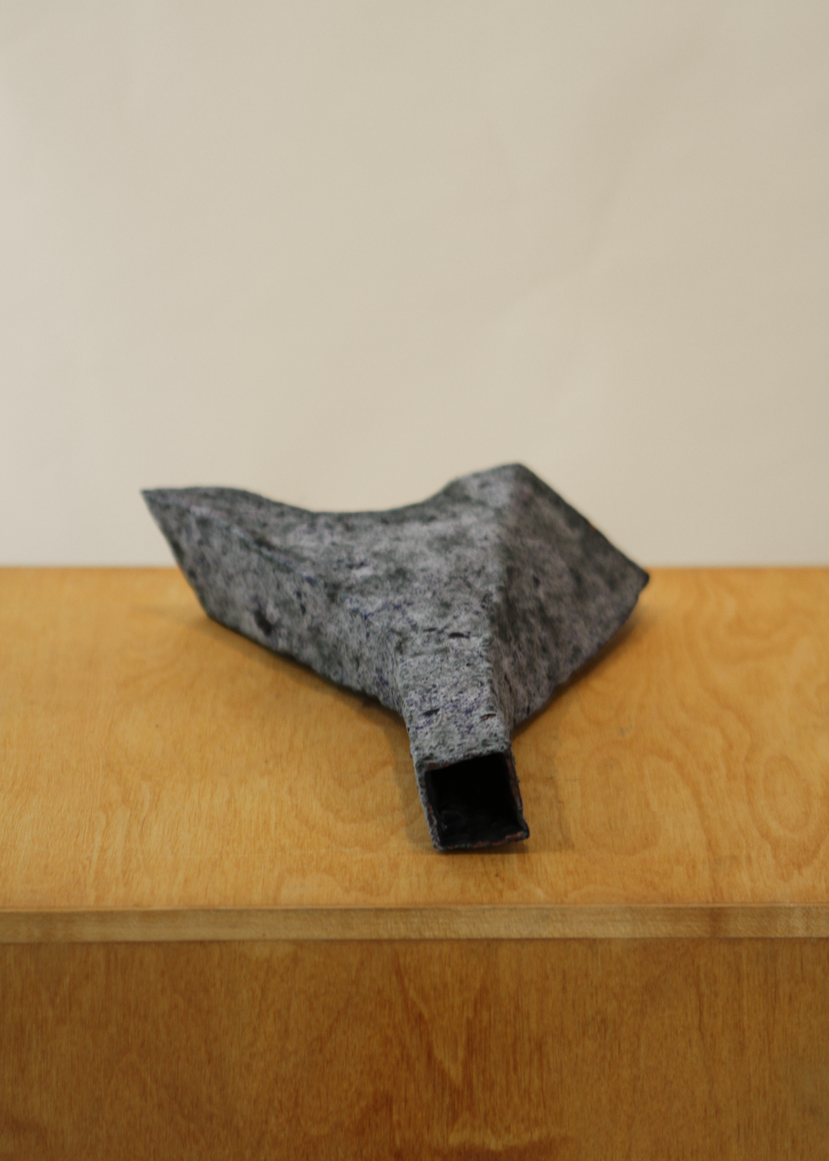 Earthenware vase, Triangular
