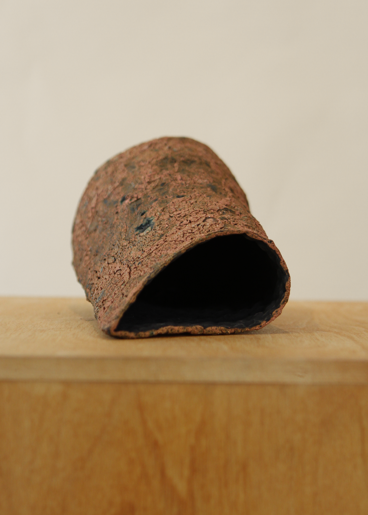 Earthenware Terracotta Vase, Cylindrical
