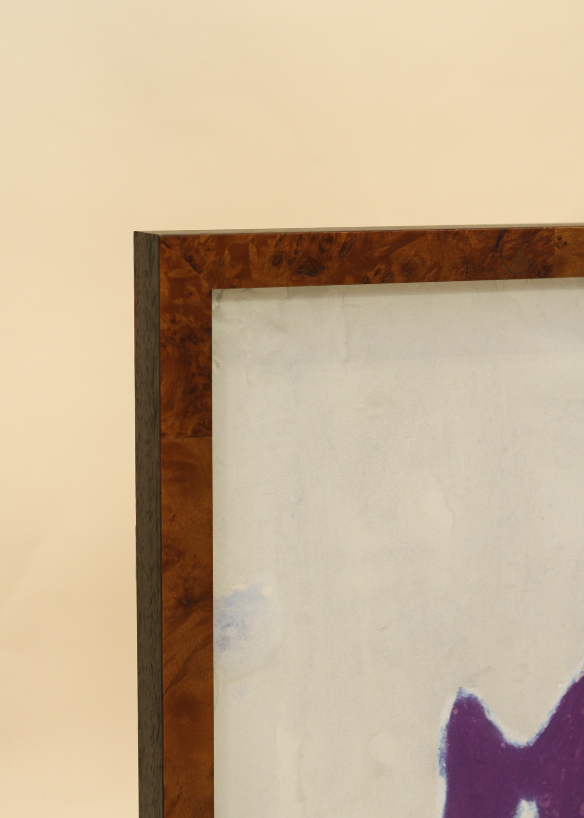 Abstract Art in Burl Frame