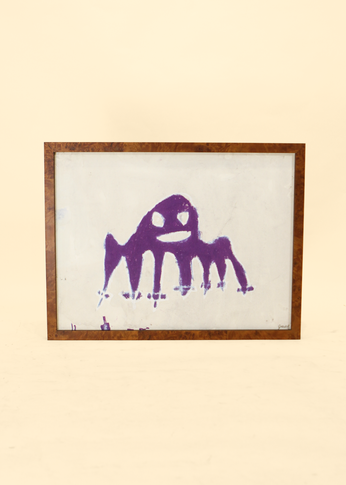 Abstract Art in Burl Frame