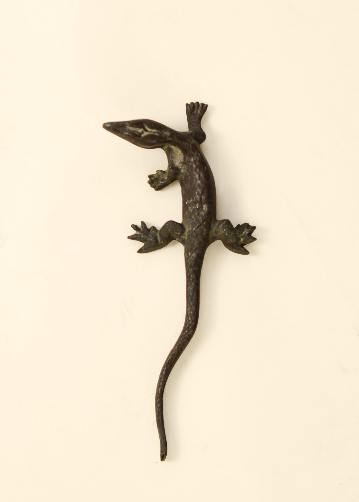 Bronze Lizard Sculpture