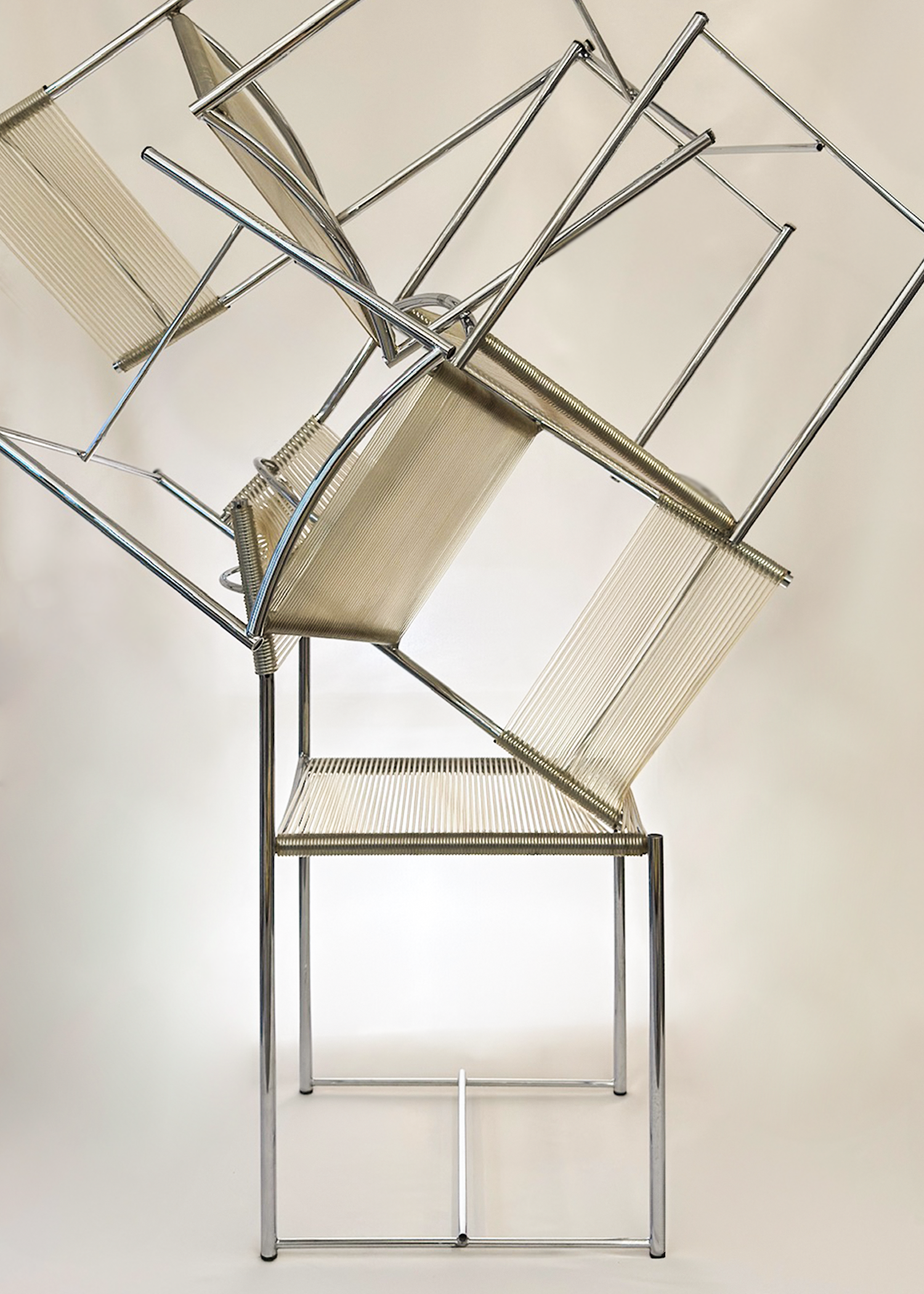 (4) Spaghetti Chairs By Giandomenico Belotti for Alias