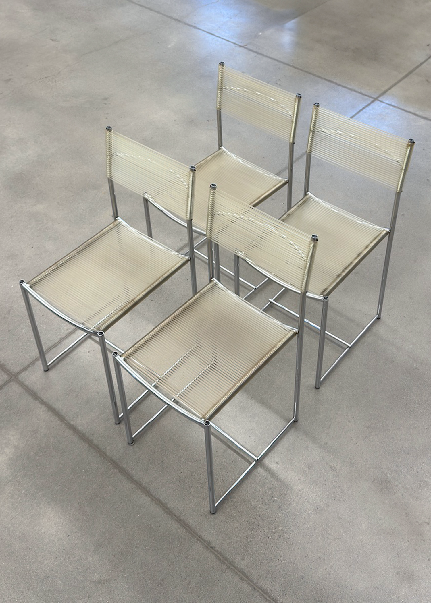 (4) Spaghetti Chairs By Giandomenico Belotti for Alias