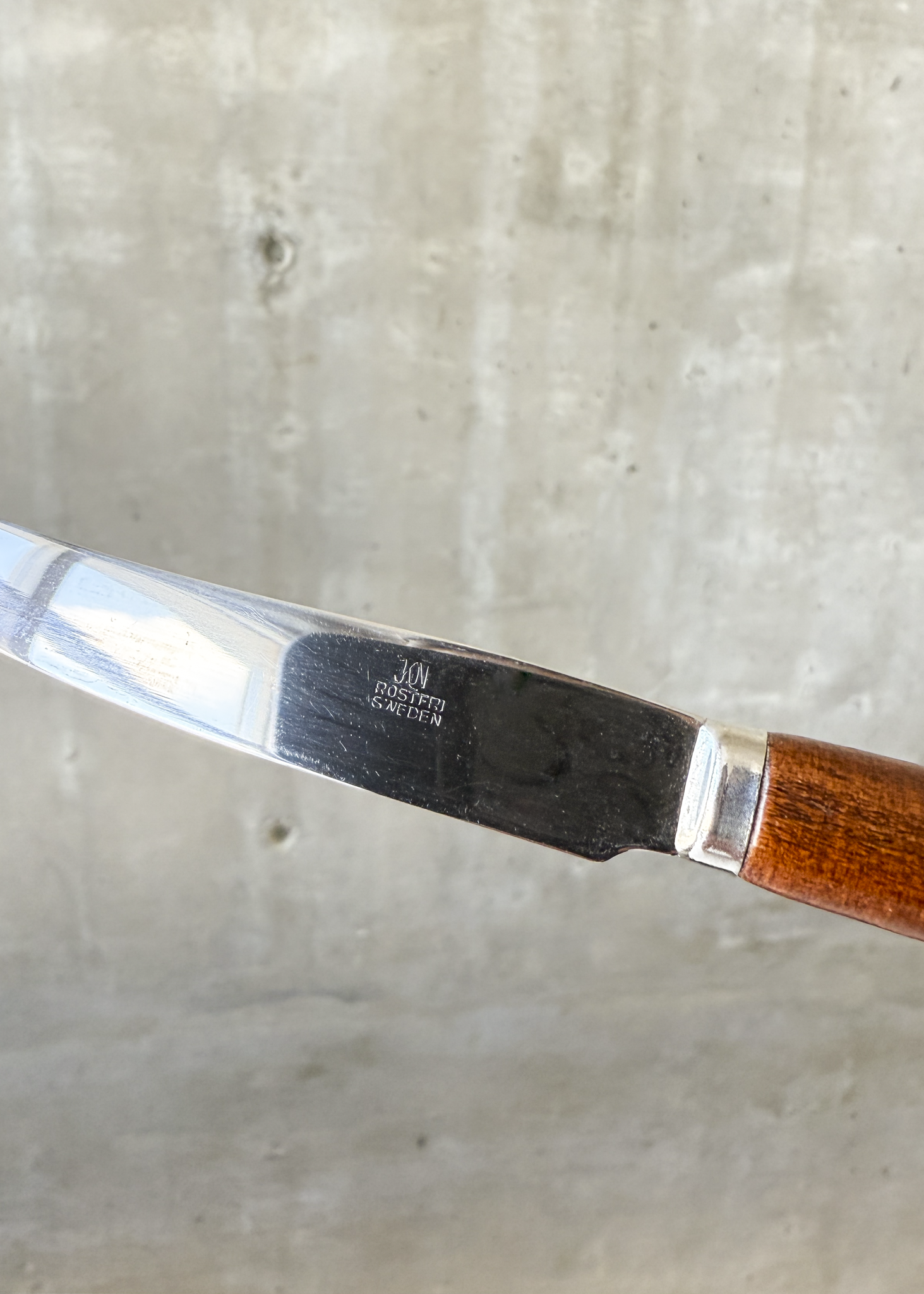 Teak Fruit Knives in Stand
