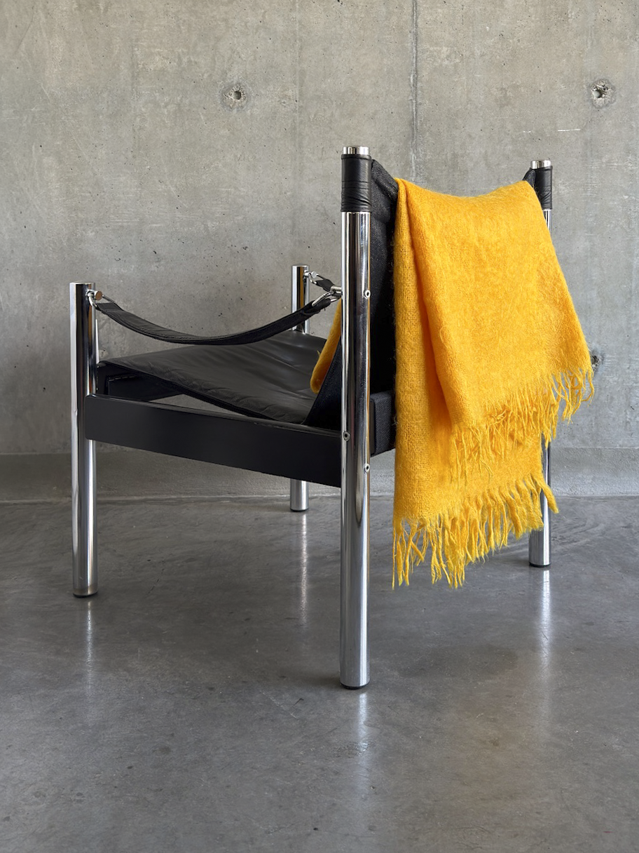Yellow Hudson's Bay Company Mohair Blanket