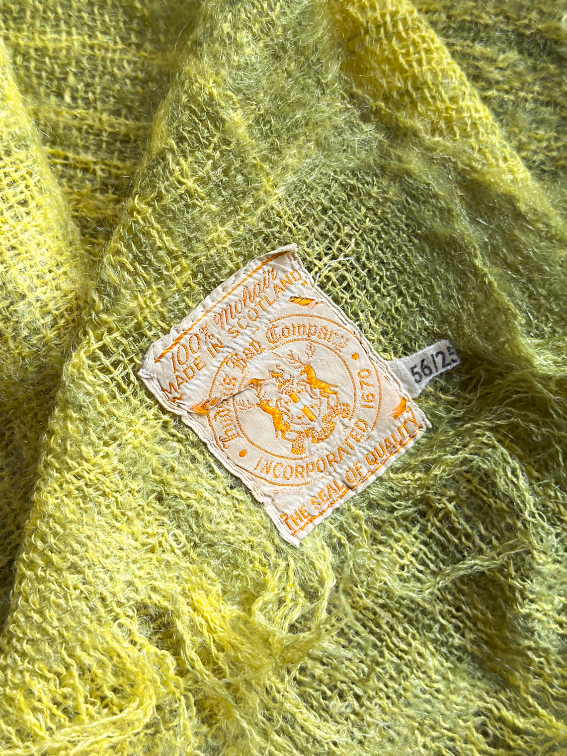 Chartreuse Green and Yellow Blanket