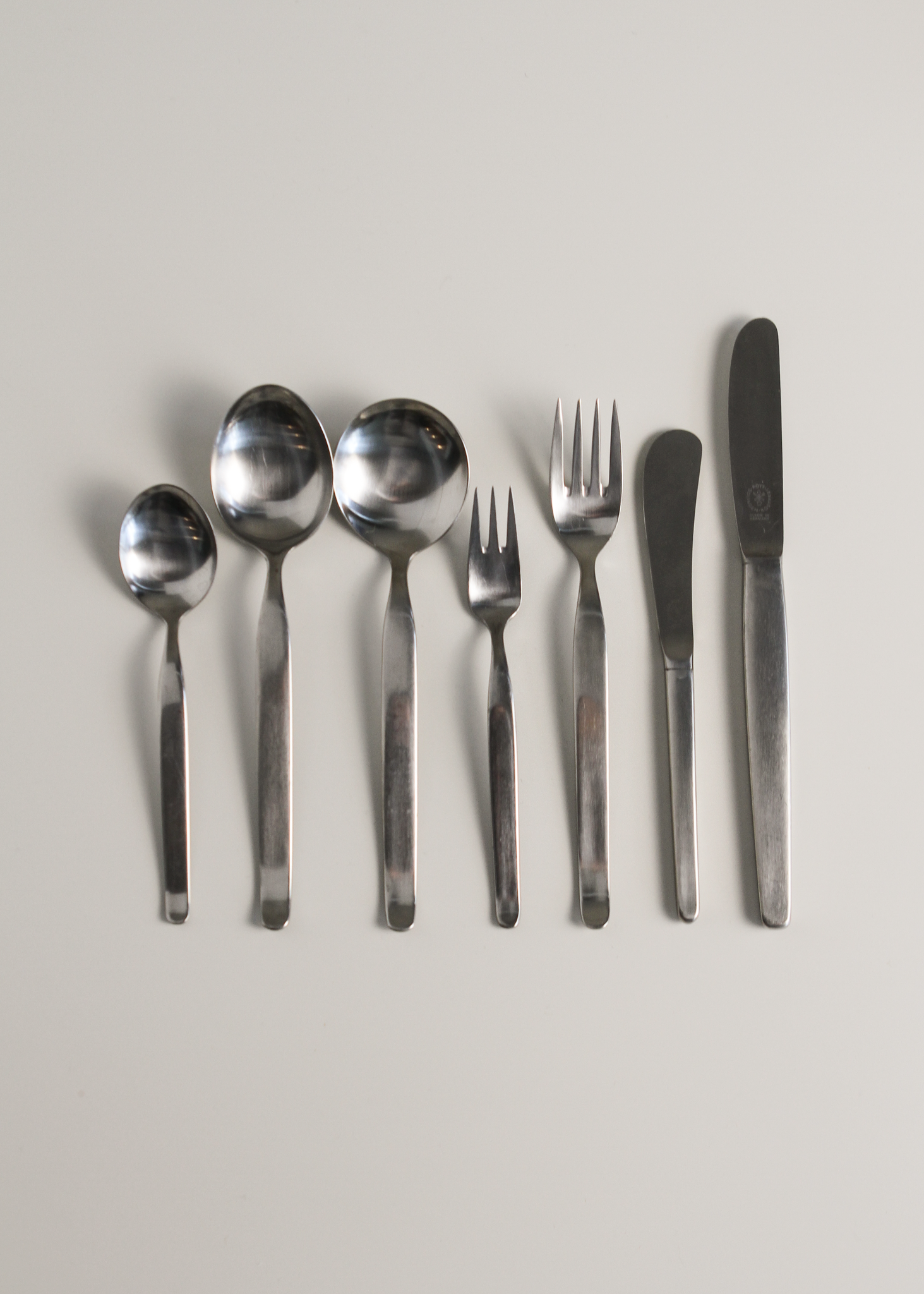 Hugo Pott No 2724 flatware set. Shown on In Corso Studio, a vintage furniture platform in Toronto.