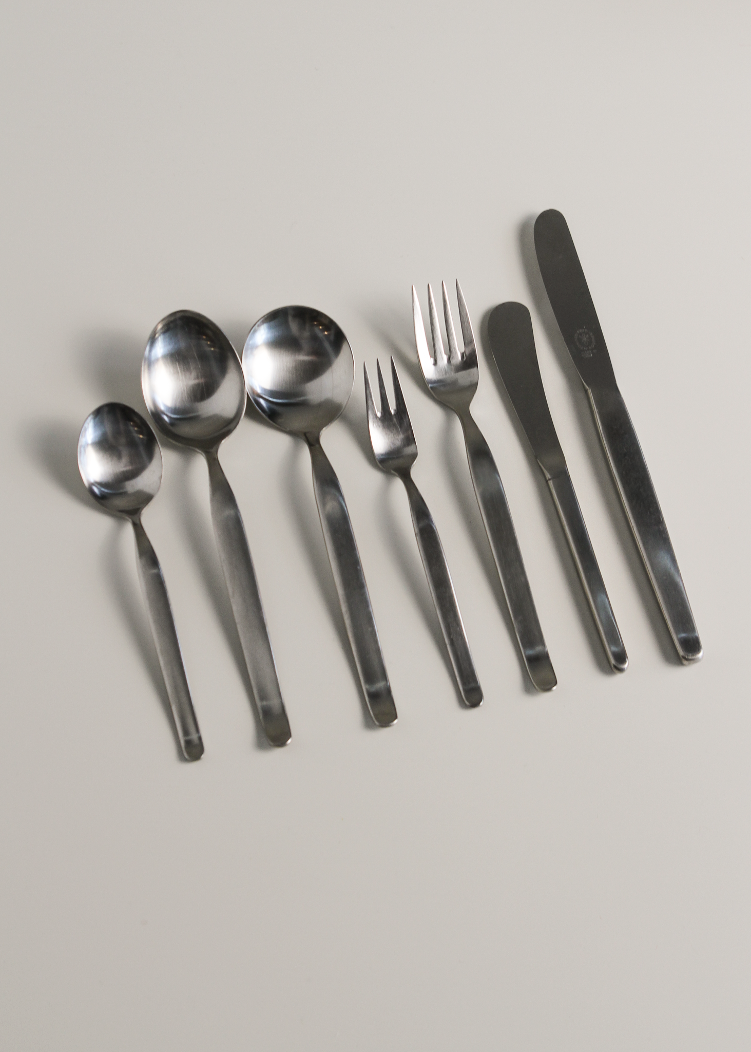 Hugo Pott No 2724 flatware set. Shown on In Corso Studio, a vintage furniture platform in Toronto.
