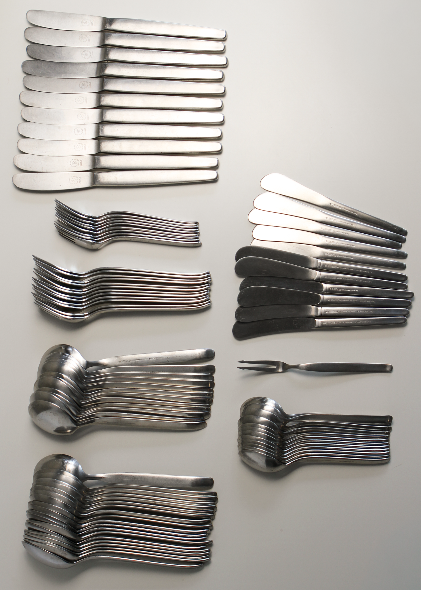 Hugo Pott No 2724 flatware set. Shown on In Corso Studio, a vintage furniture platform in Toronto.