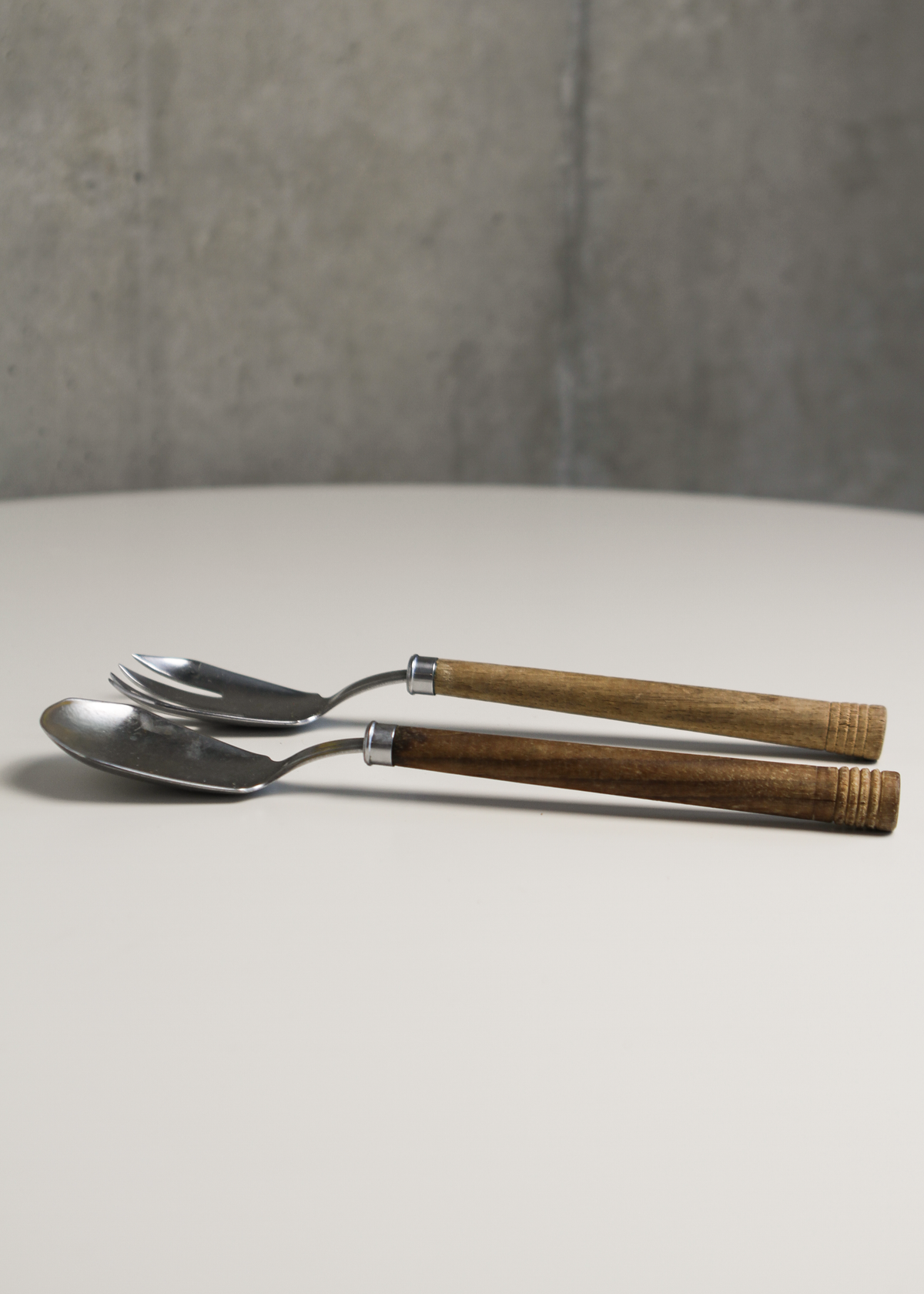 Walnut Serving Utensils by Chase. Shown on In Corso Studio, a vintage furniture platform in Toronto